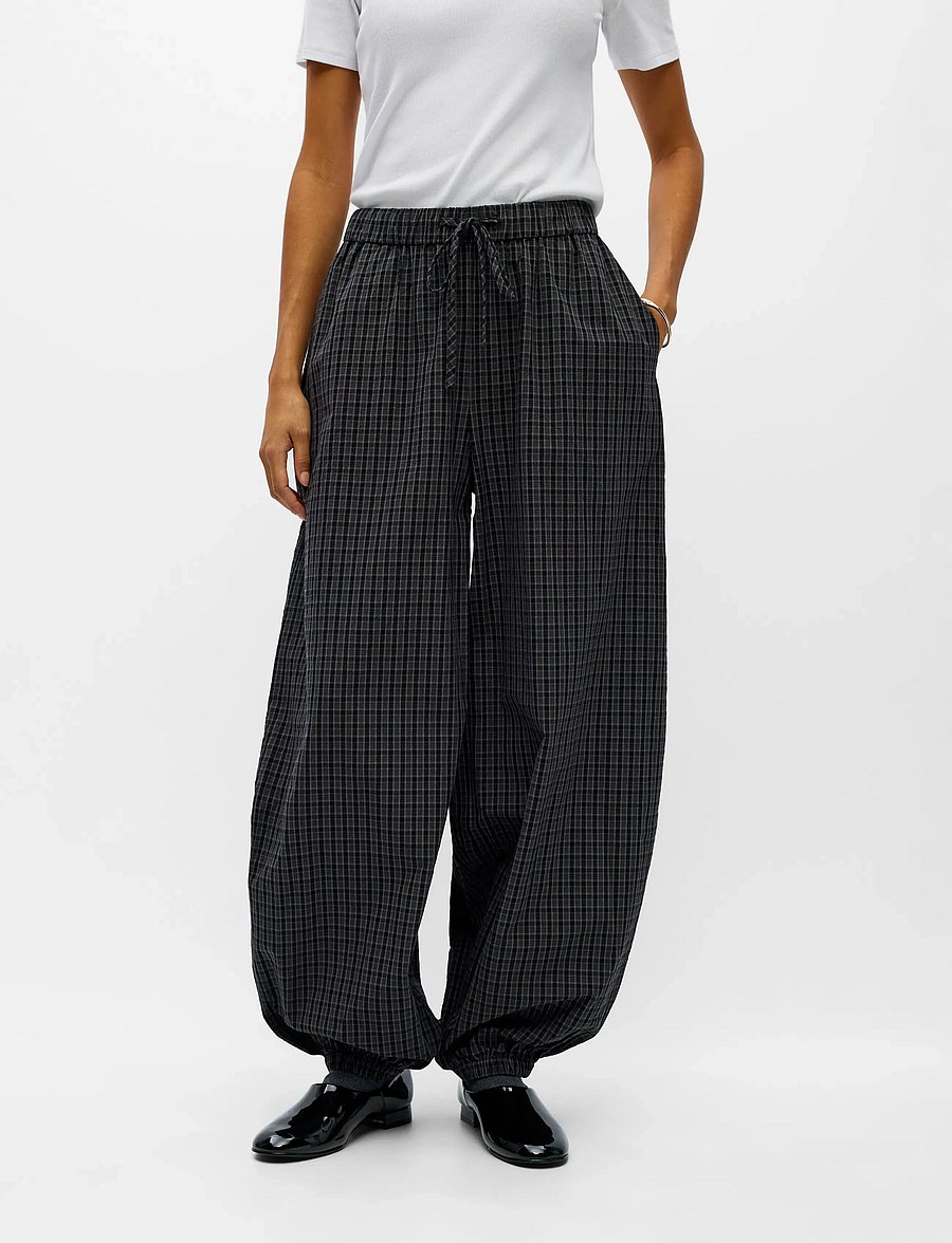 Object - OBJDELVA HAREM PANT 148 - barrelbyxor - gunmetal - 5