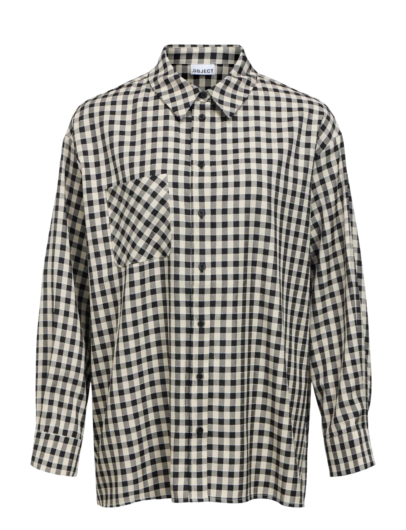 Object OBJCLARI LS LOOSE SHIRT E PA 26 - Kleidung - BIRCH / beige