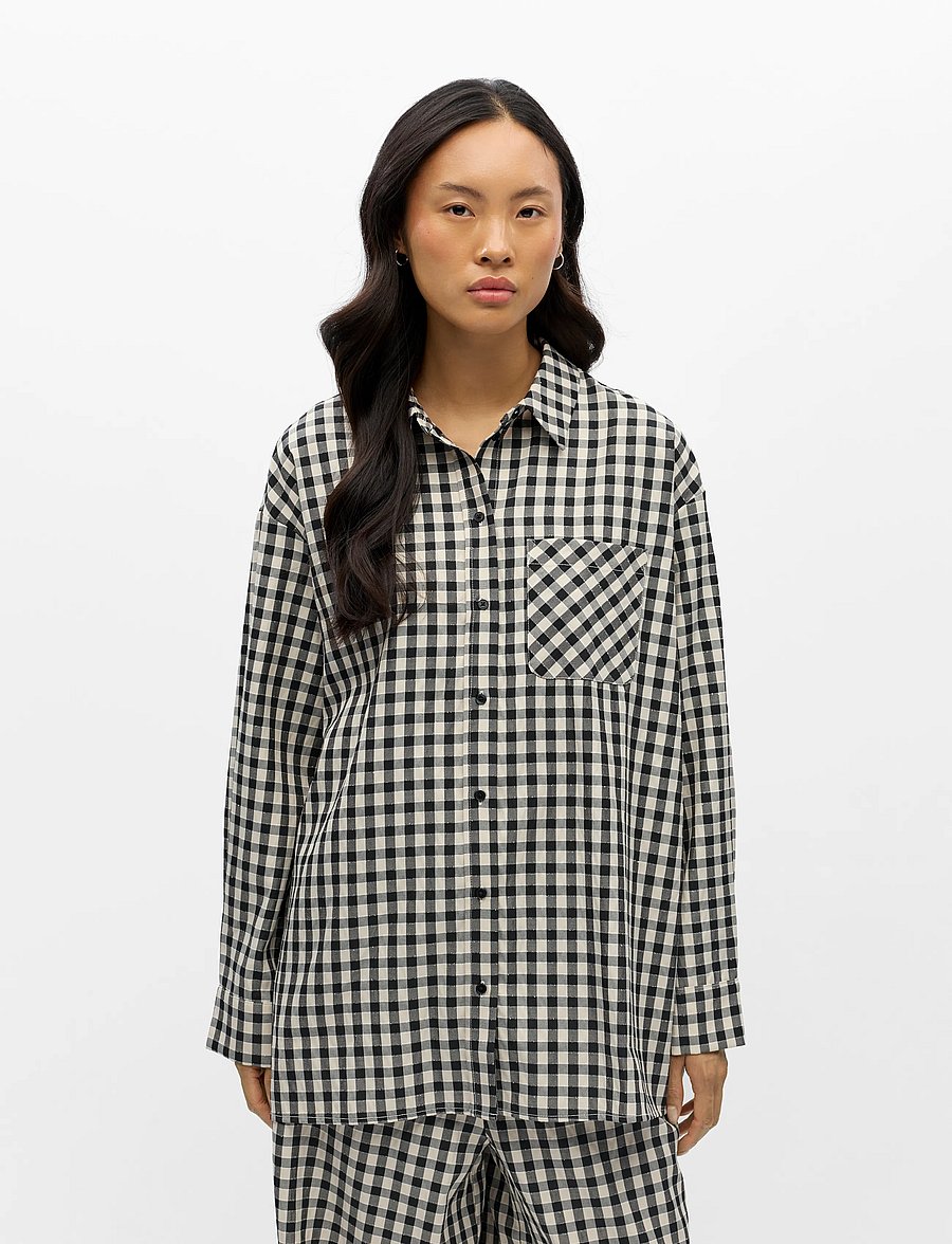 Object - OBJCLARI LS LOOSE SHIRT E PA 26 - birch - 0