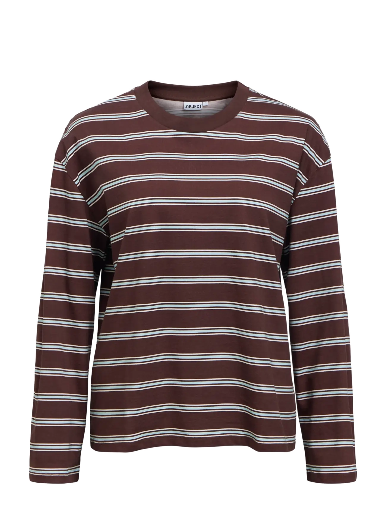 Object OBJGIMA RE L/S T-SHIRT E PA 26 - Object - SEAL BROWN / brown