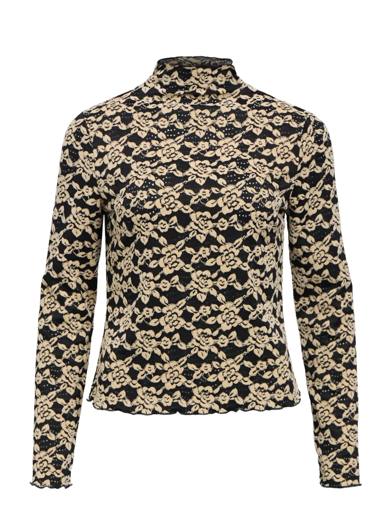 Object OBJHELMI NELA L/S O-NECK TOP NOOS - Pullover - BLACK / black
