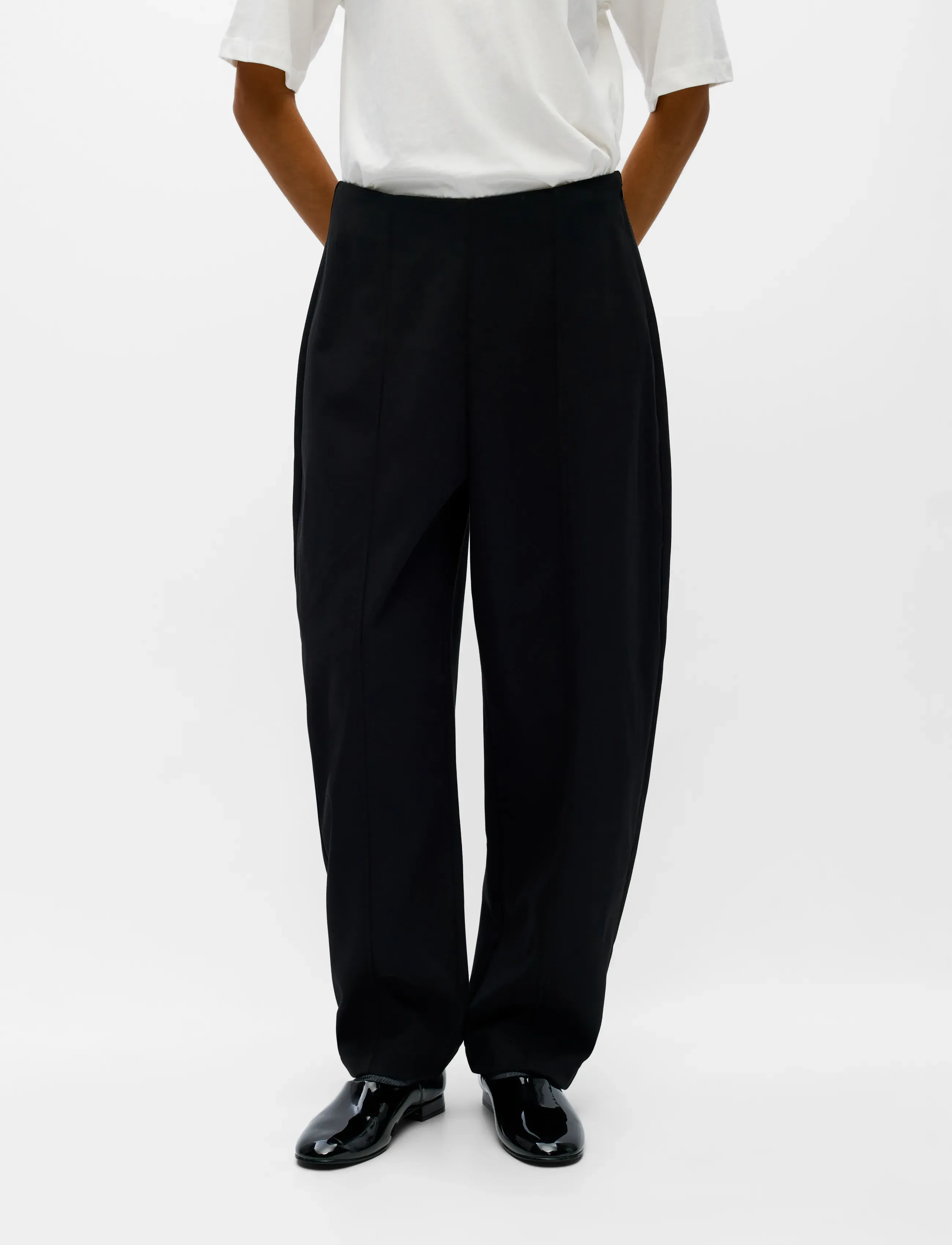 Object Objlerke Mw Barrel Pant E Ci Aw 26, Damen, Barrel Hose, Schwarz, Gr.40