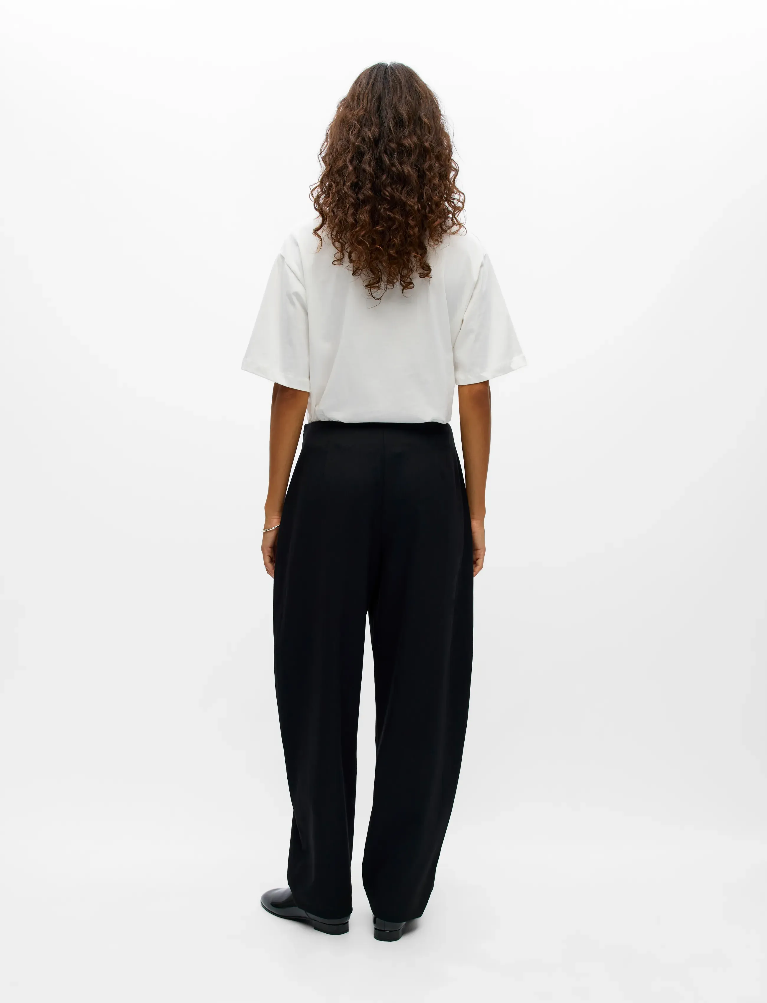 Object - OBJLERKE MW BARREL PANT E CI AW 26 - black - 2