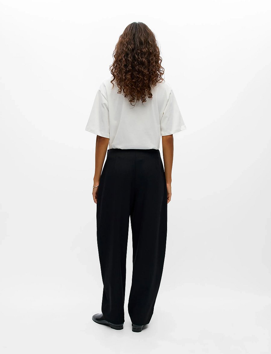Object - OBJLERKE MW BARREL PANT E CI AW 26 - barrel-püksid - black - 2