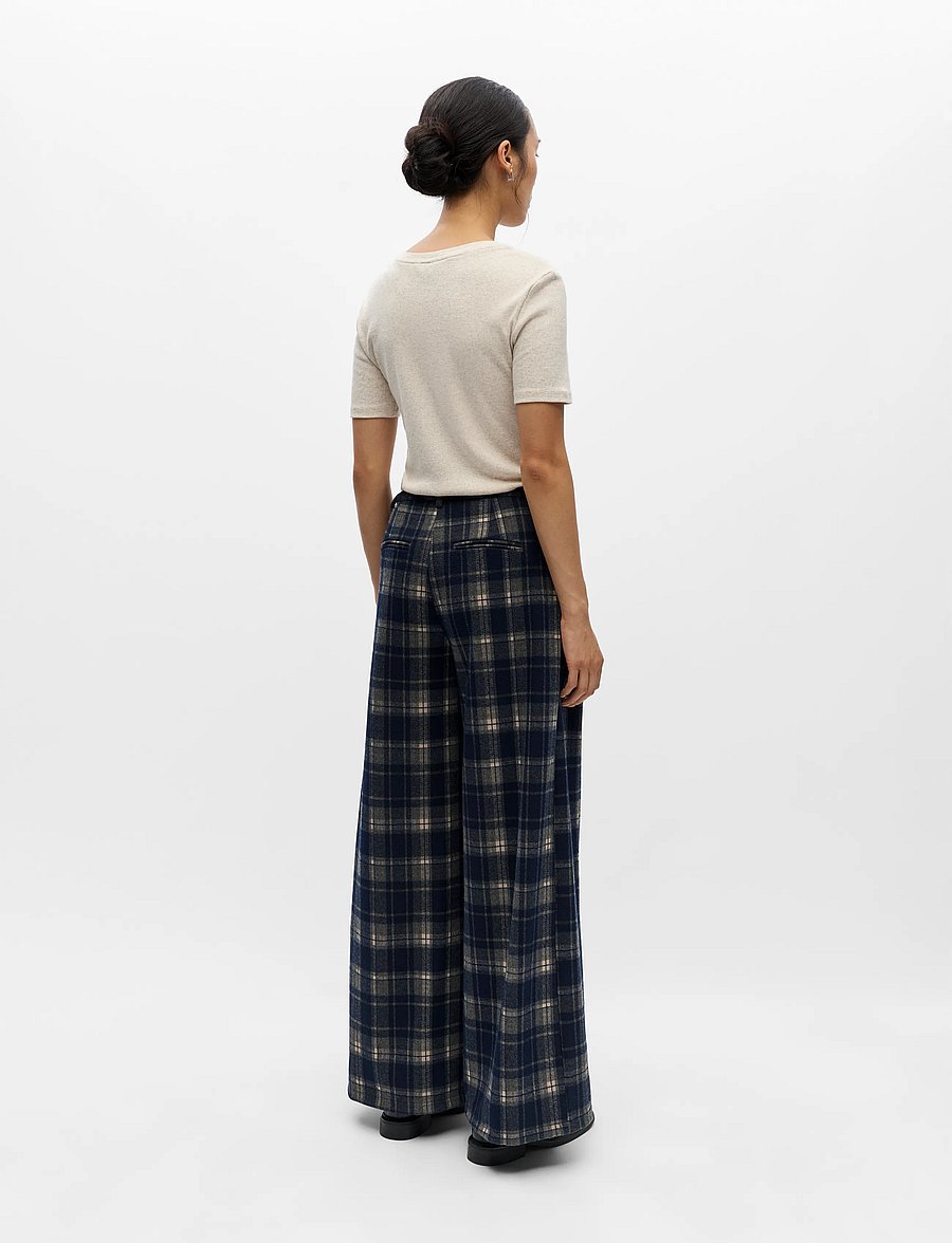 Object - OBJTHELMA RE WIDE PANT 147 - hosen mit weitem bein - sky captain - 2