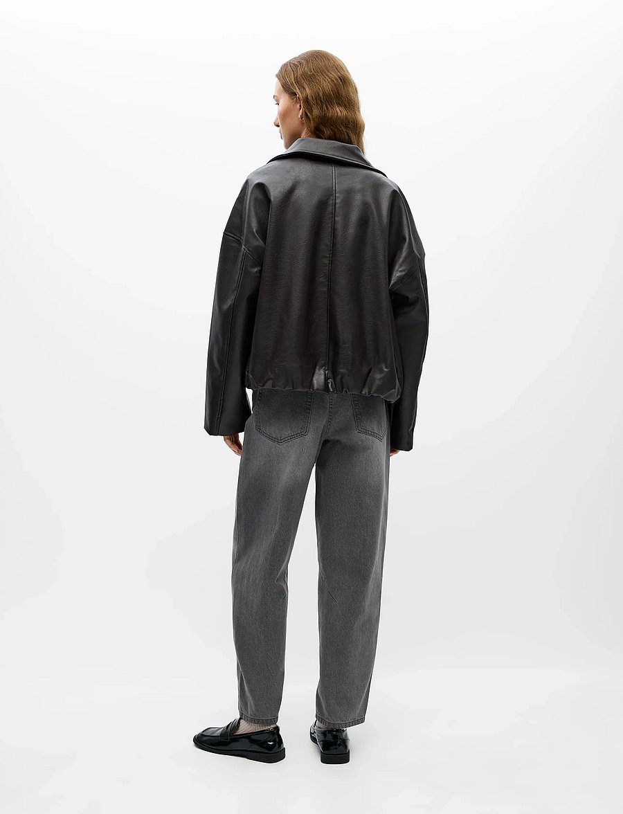 Object - OBJLIVA L/S BOMBER JACKET NOOS - leichte jacken - seal brown - 2