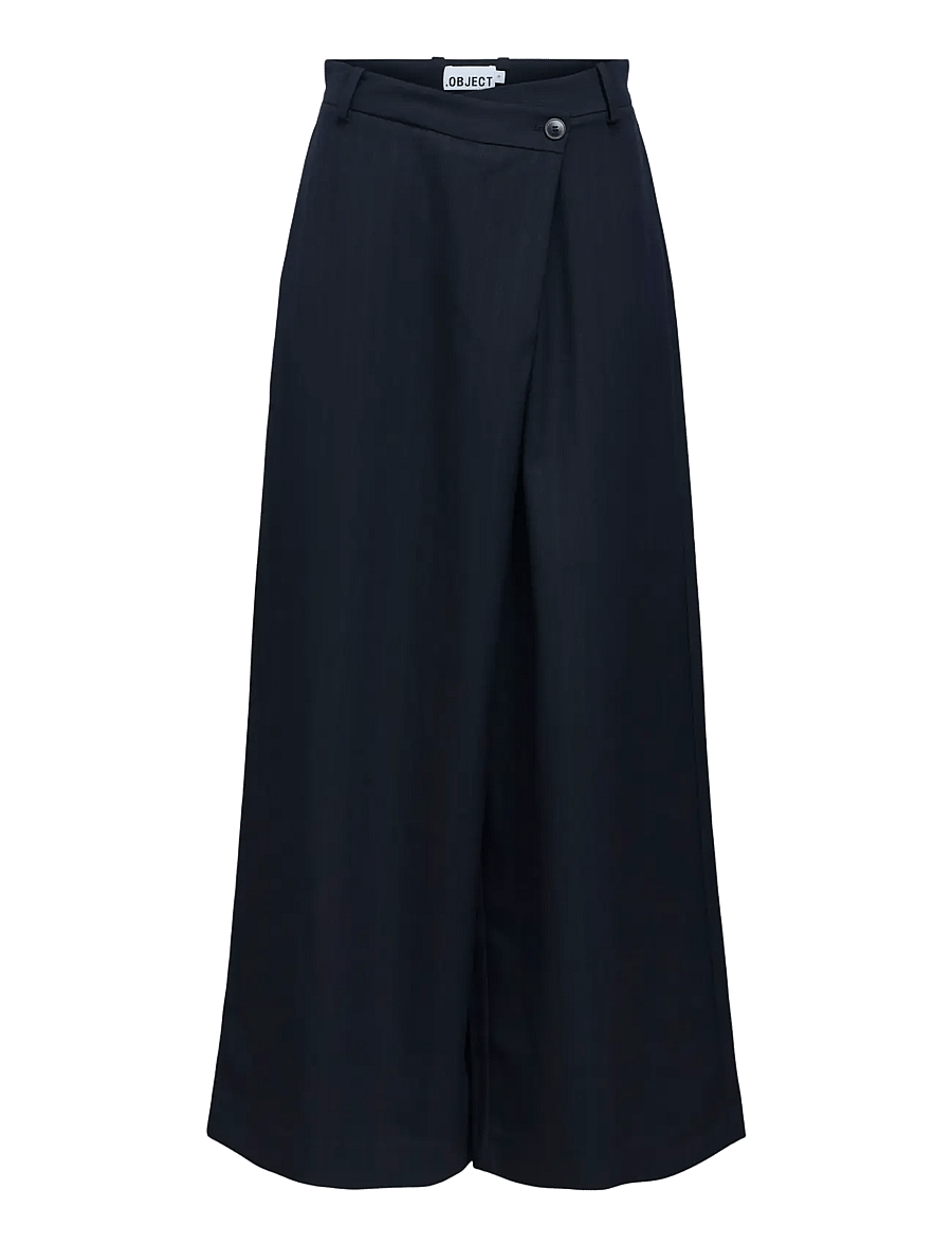 Object - OBJHANNA HW WRAP PANTS E AU 26 - pidulikud püksid - sky captain - 1