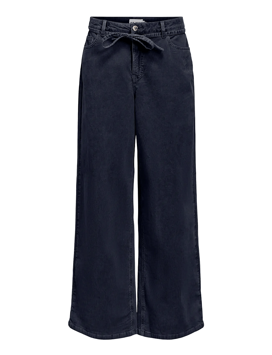 Object - OBJROSIE MW WIDE CORDUROY JEANS 148 ND - sky captain - 1