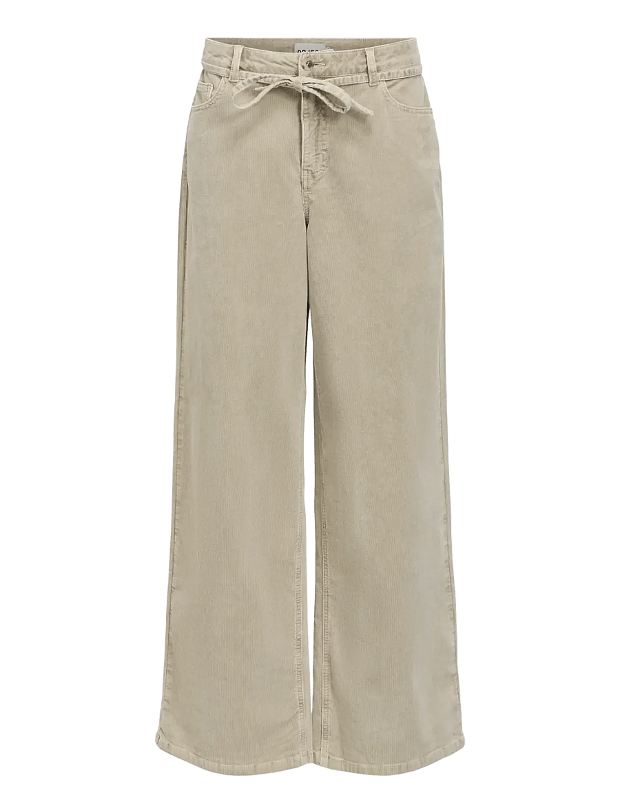 Object - OBJROSIE MW WIDE CORDUROY JEANS 148 ND - twill - 1