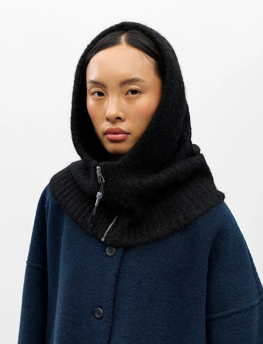 Object - OBJMILU ZIP BALACLAVA DIV - sturmhauben - black - 0