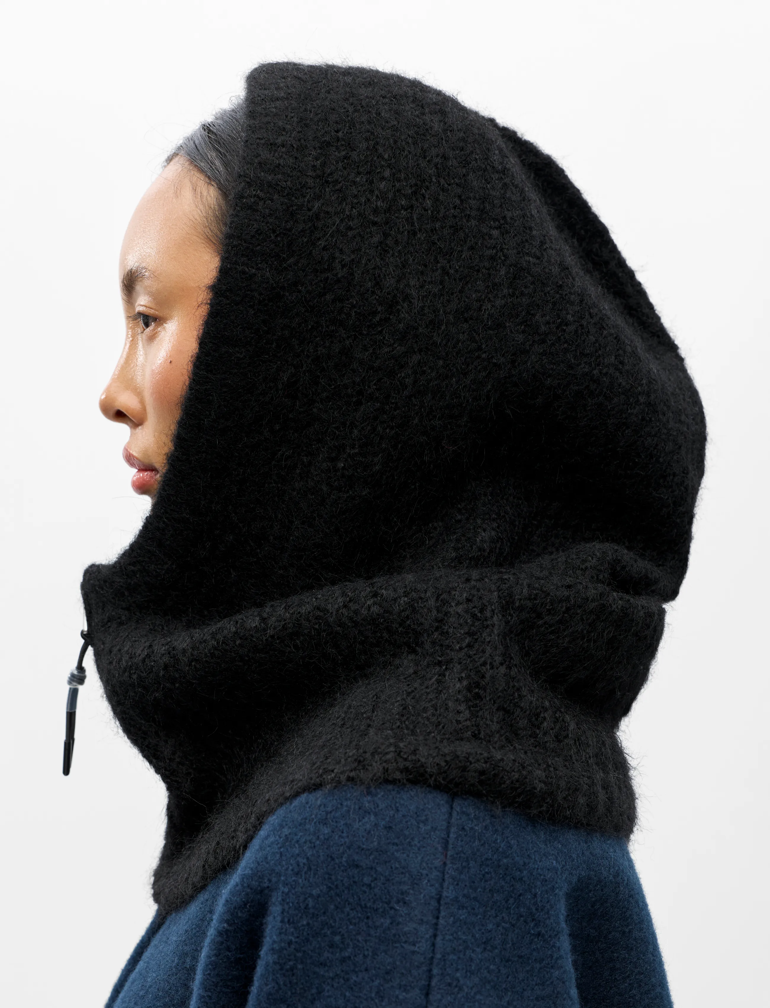 Object - OBJMILU ZIP BALACLAVA DIV - sturmhauben - black - 2