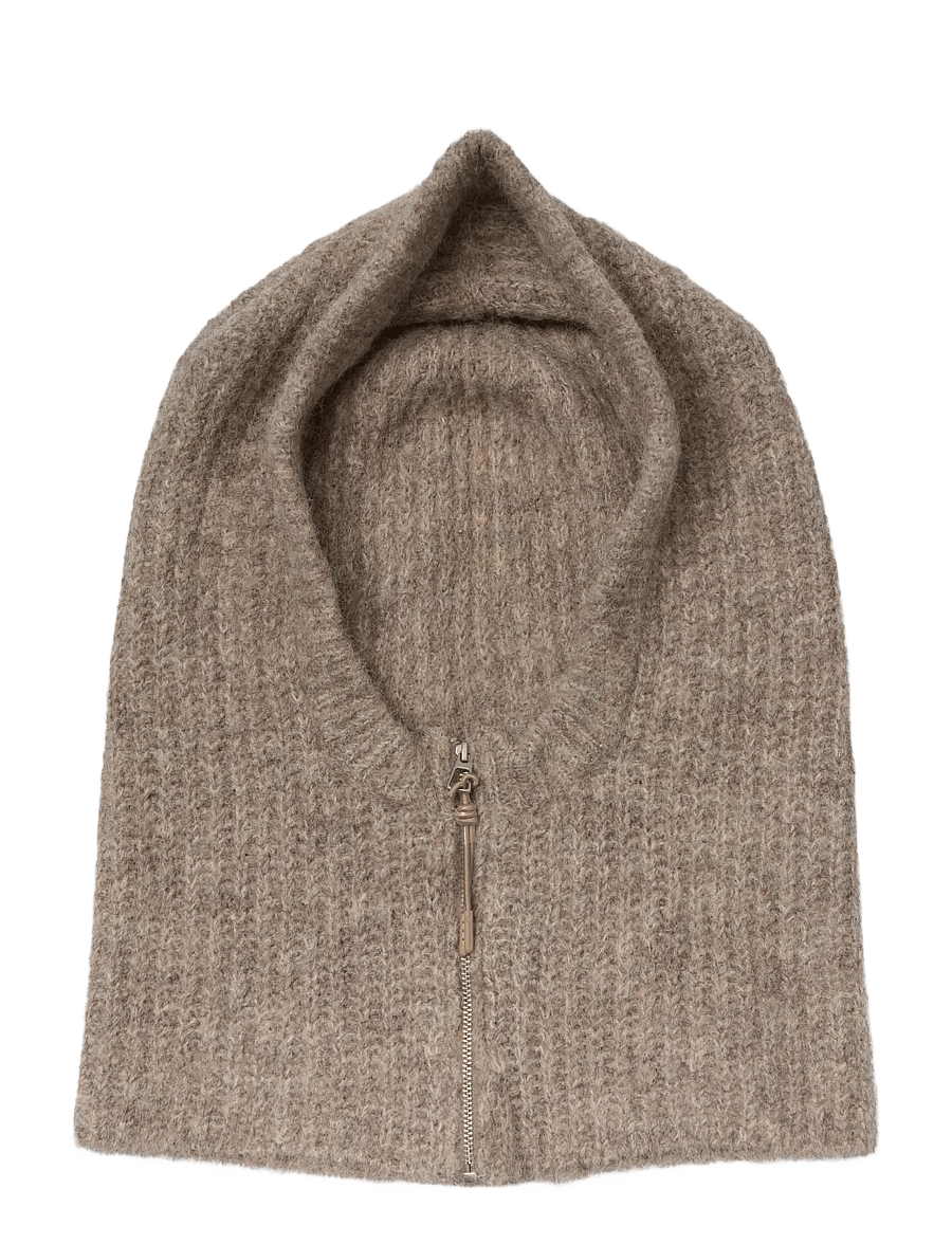 Object - OBJMILU ZIP BALACLAVA DIV - maskmütsid - humus - 1