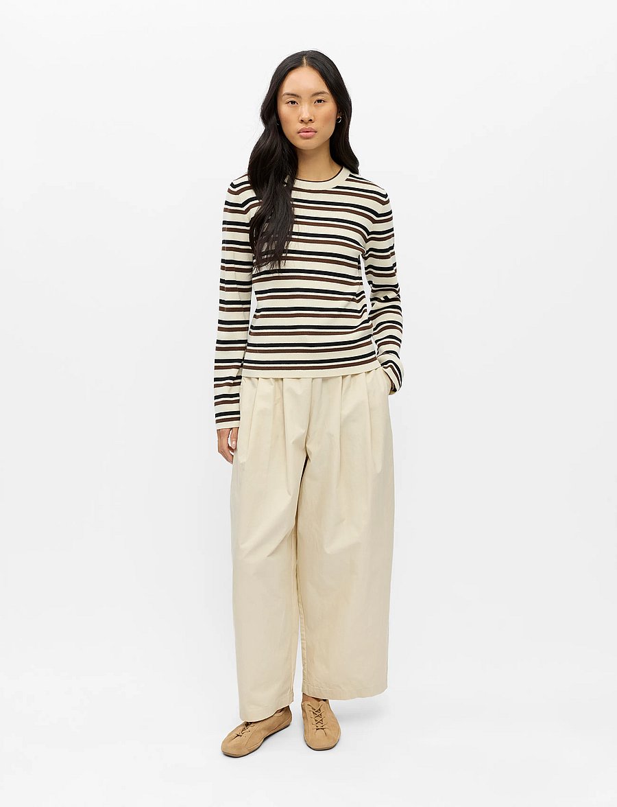 Object - OBJESTER L/S RE KNIT PULLOVER NOOS - birch - 0