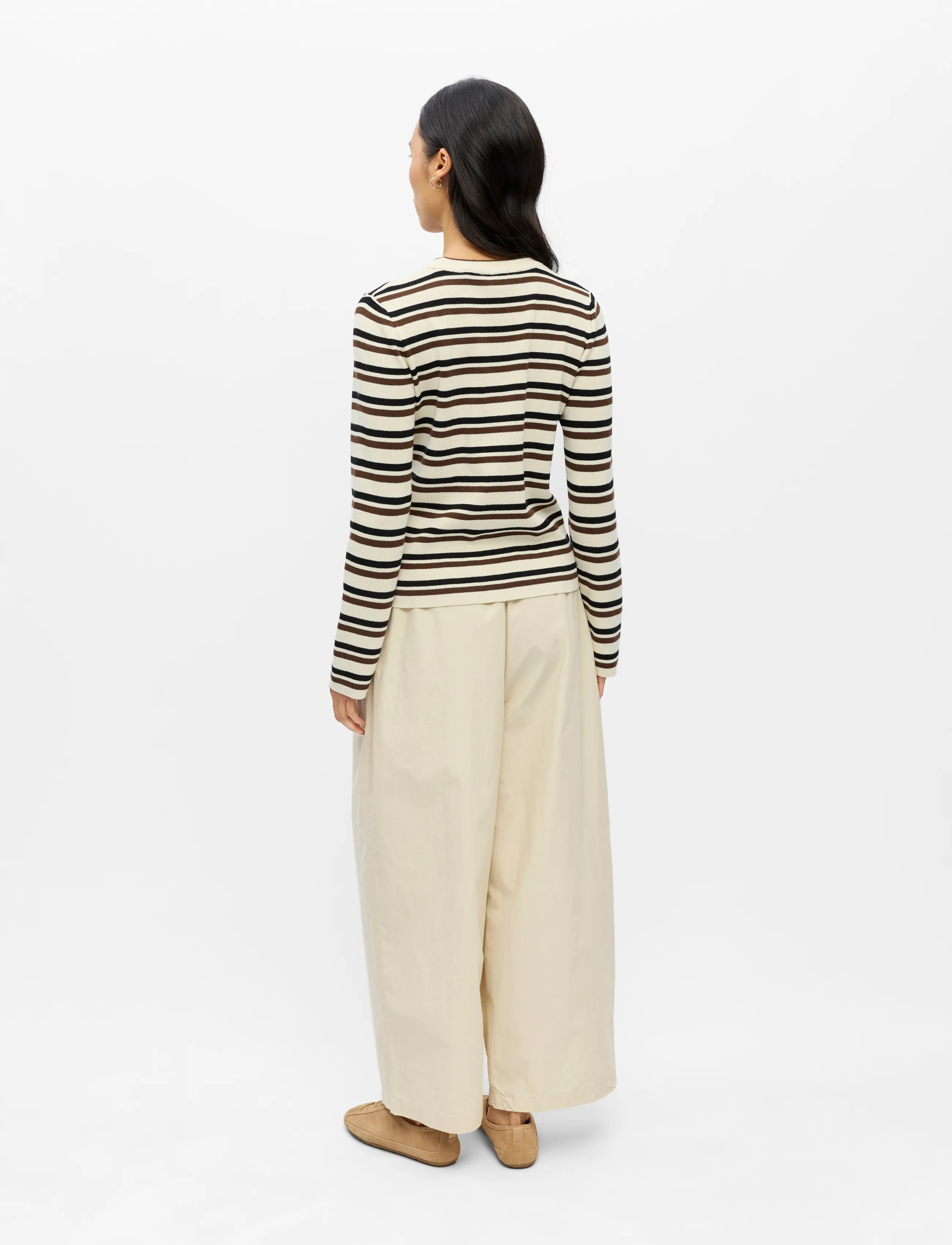 Object - OBJESTER L/S RE KNIT PULLOVER NOOS - birch - 2