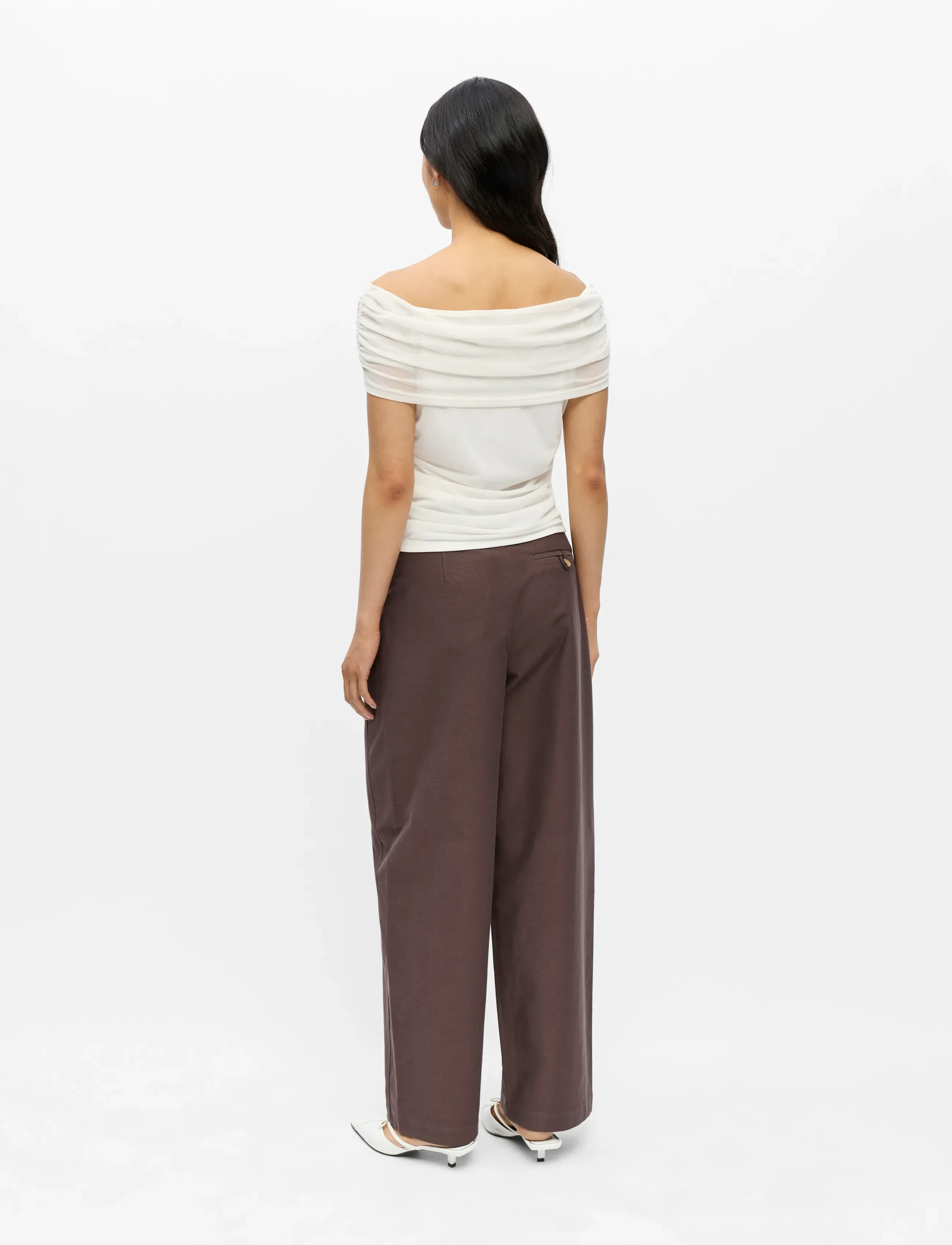 Object - OBJDINA S/S REG. CAPE TOP E TNE 26 - besondere anlässe - cloud dancer - 2