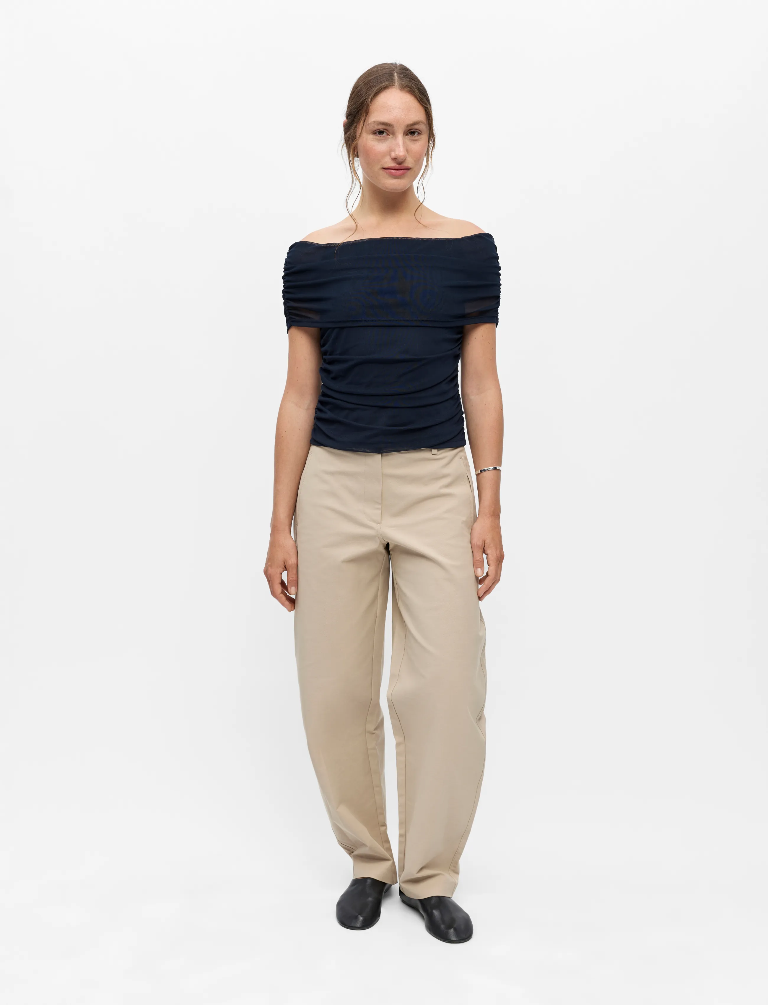Object Objdina S/S Reg. Cape Top E Tne 26, M, Navy, Toppe > Festtoppe, Dame