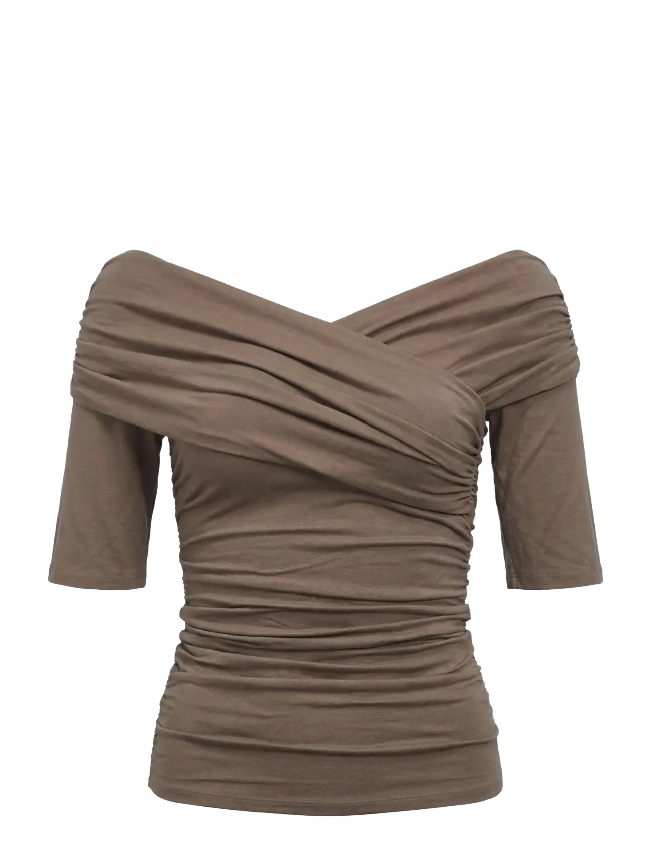 OBJECT Objlevih 2/4 Cross Over Oberteil Noos Braun - L - Damen