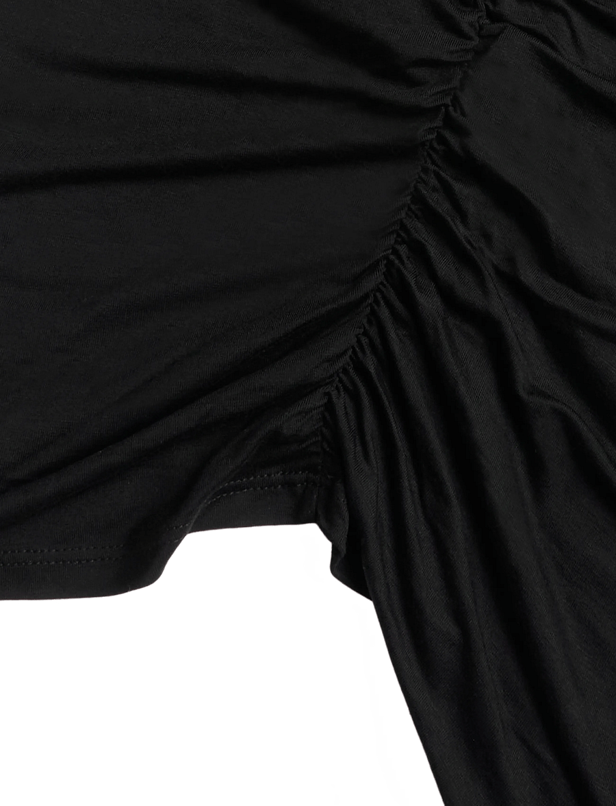 Object - OBJDINA L/S BOATNECK CAPE TOP E TNE 26 - black - 2