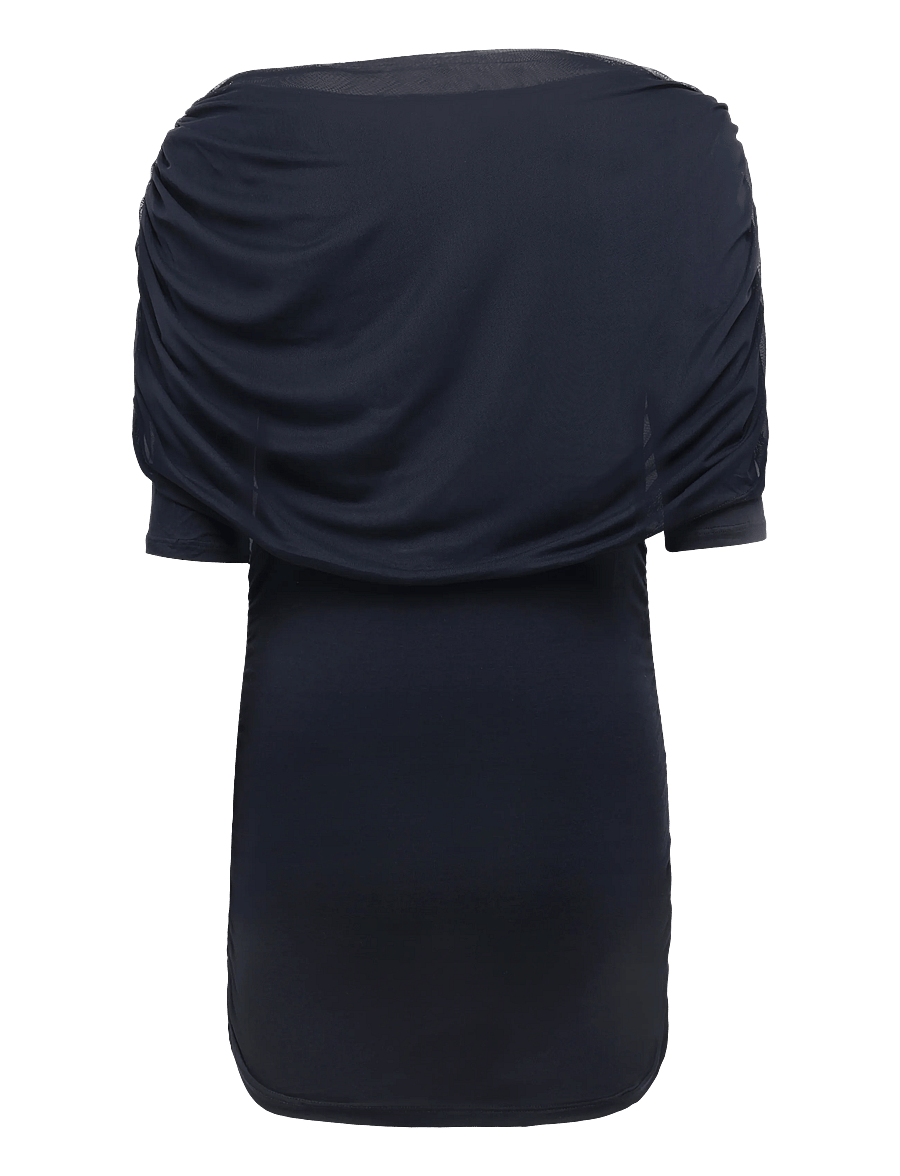 Object - OBJDINA 2/4 BOATNECK CAPE TOP E TNE 26 - kurzärmelige blusen - sky captain - 1