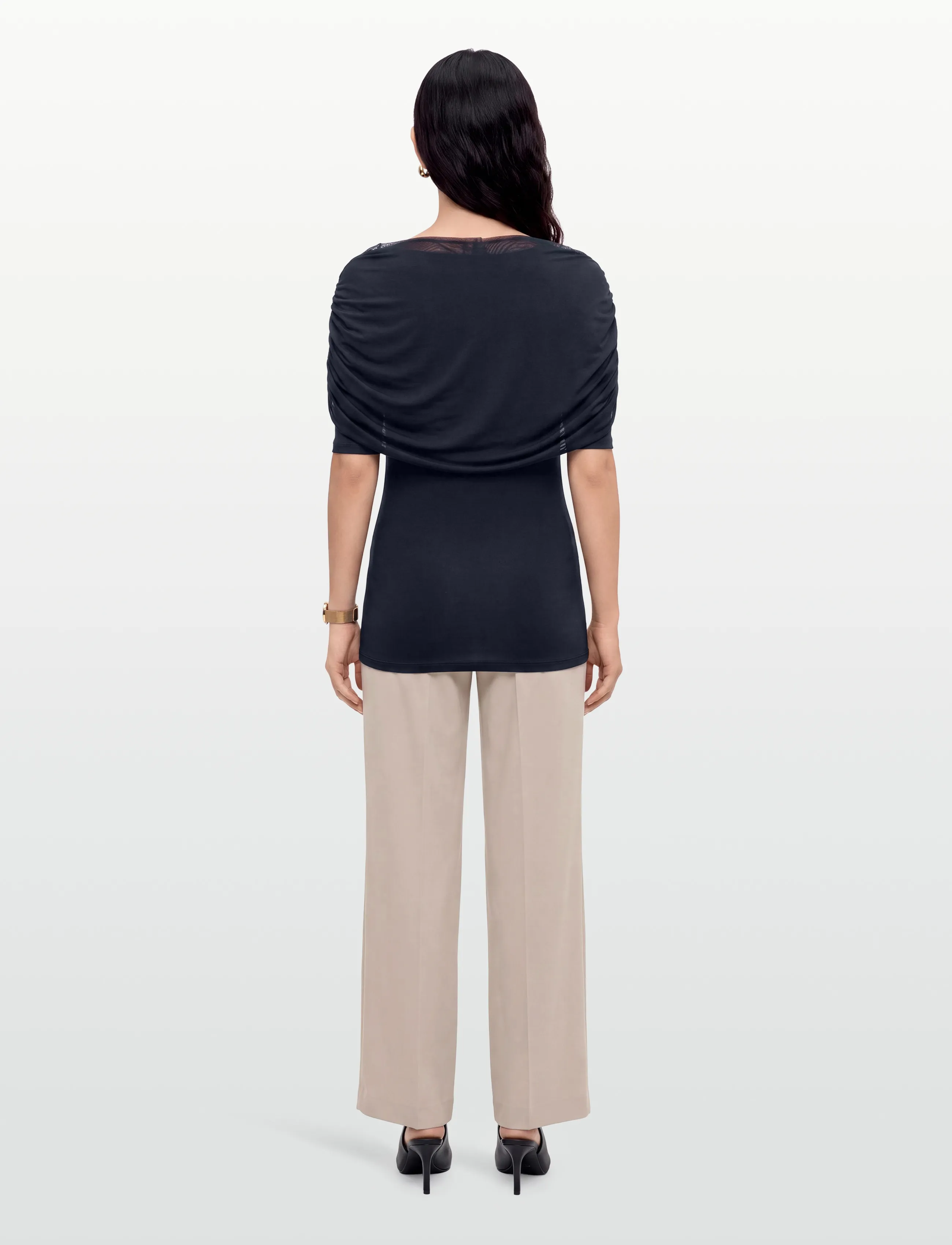 Object - OBJDINA 2/4 BOATNECK CAPE TOP E TNE 26 - lühikeste varrukatega pluusid - sky captain - 4