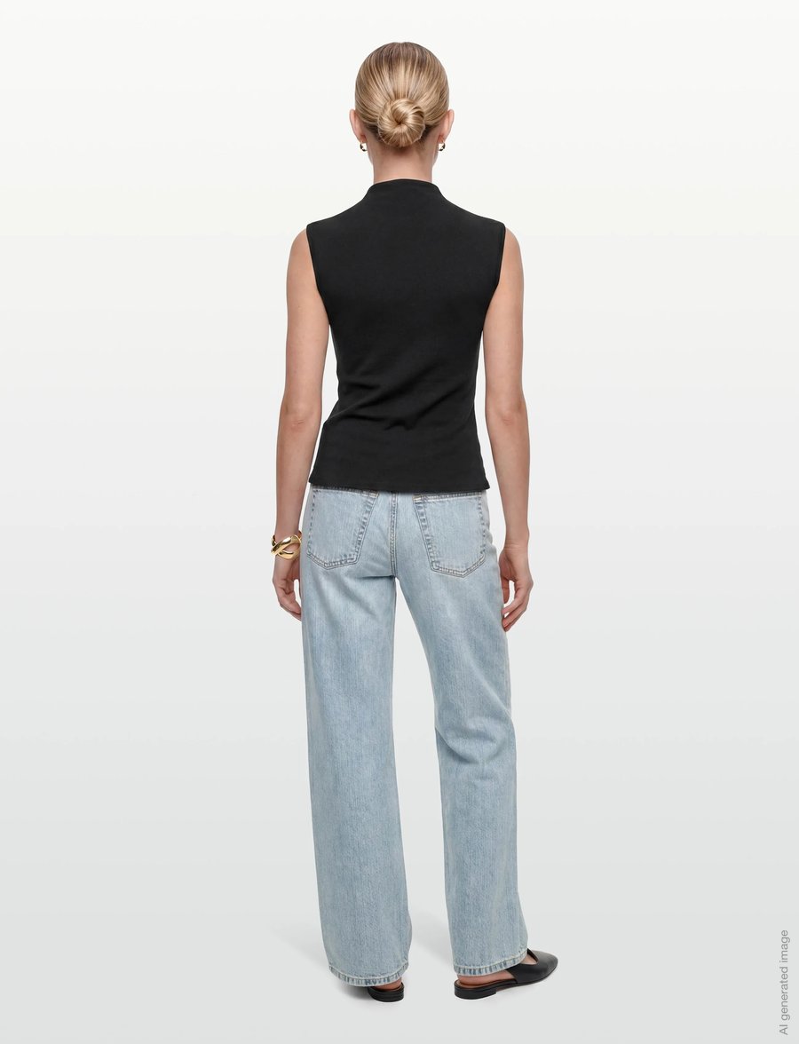 Object - OBJKELLY S/L HIGH NECK TOP E TNE 26 - Ärmellose tops - black - 5