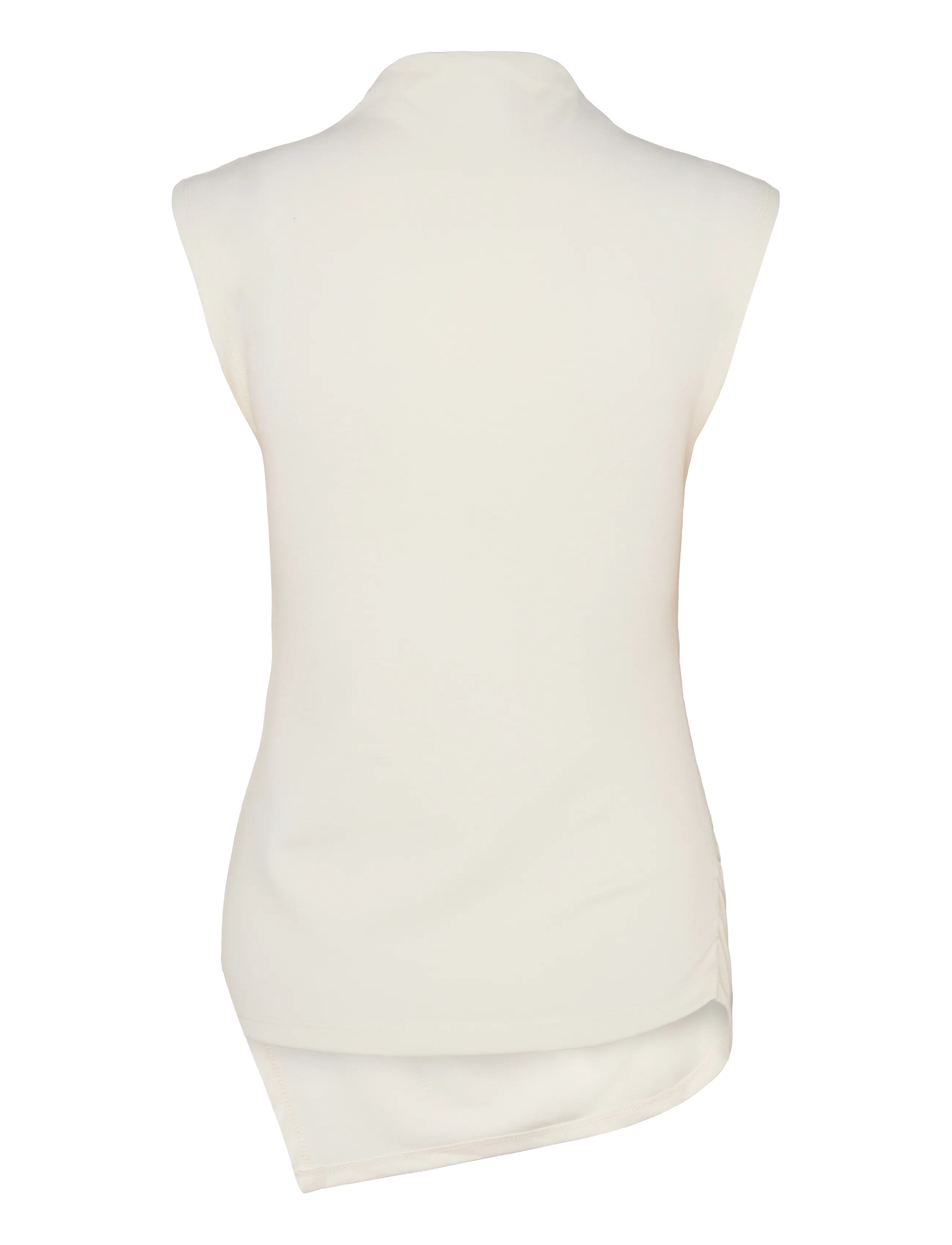 Object - OBJKELLY S/L HIGH NECK TOP E TNE 26 - topid ja varrukateta alussärgid - cloud dancer - 2
