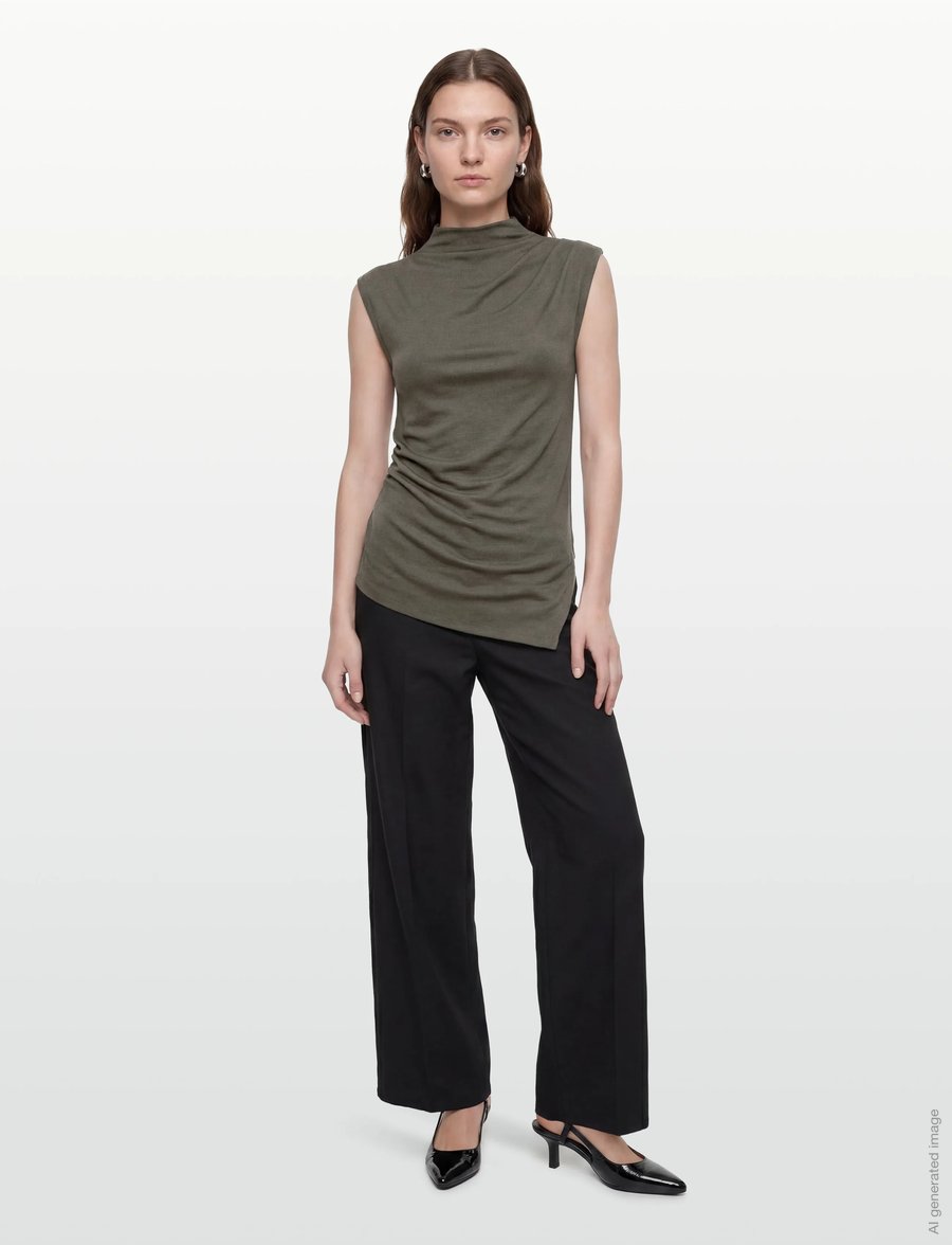 Object - OBJKELLY S/L HIGH NECK TOP E TNE 26 - tanktops - kambaba - 0