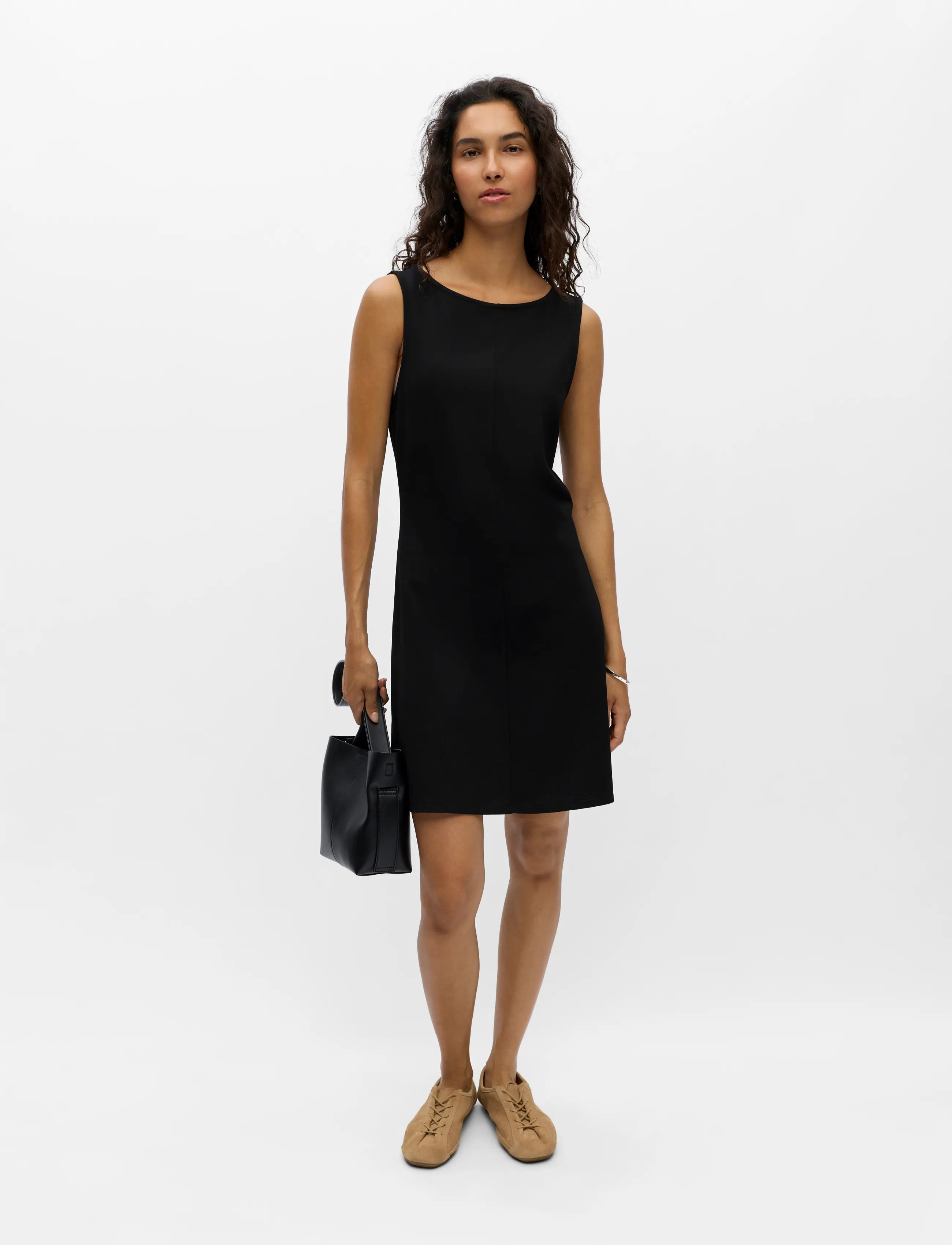 Object Objkelly S/L Short Dress E Tne 26, S, Dresses, Schwarz - Dress, Frauen