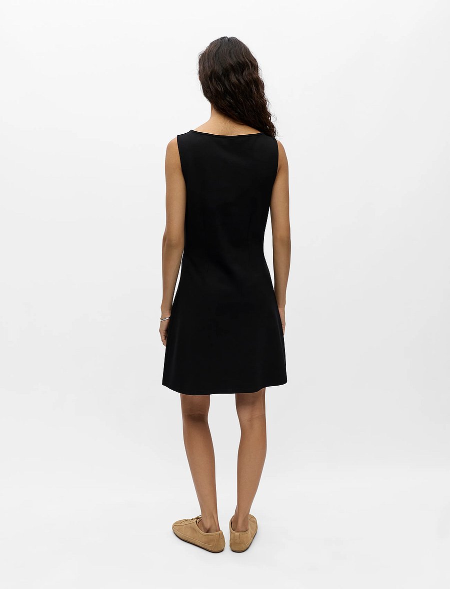 Object - OBJKELLY S/L SHORT DRESS E TNE 26 - sommarklänningar - black - 2