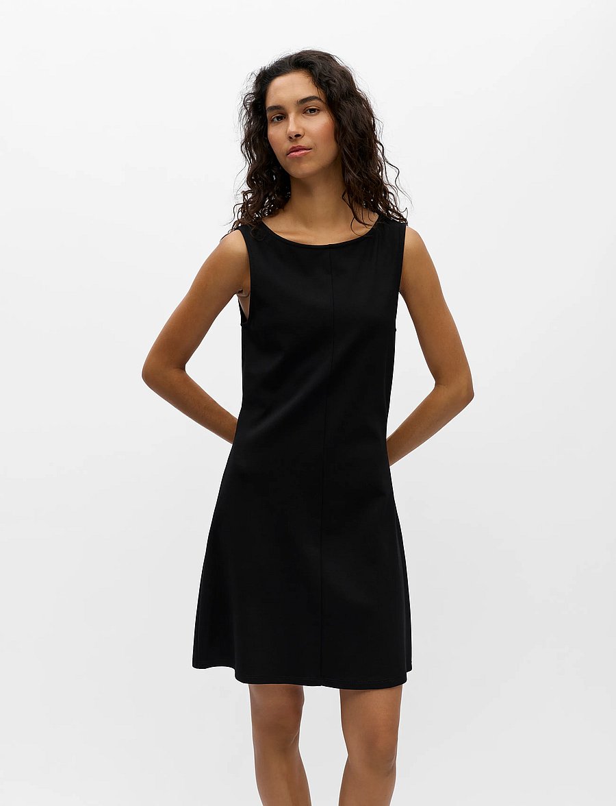 Object - OBJKELLY S/L SHORT DRESS E TNE 26 - sommarklänningar - black - 4