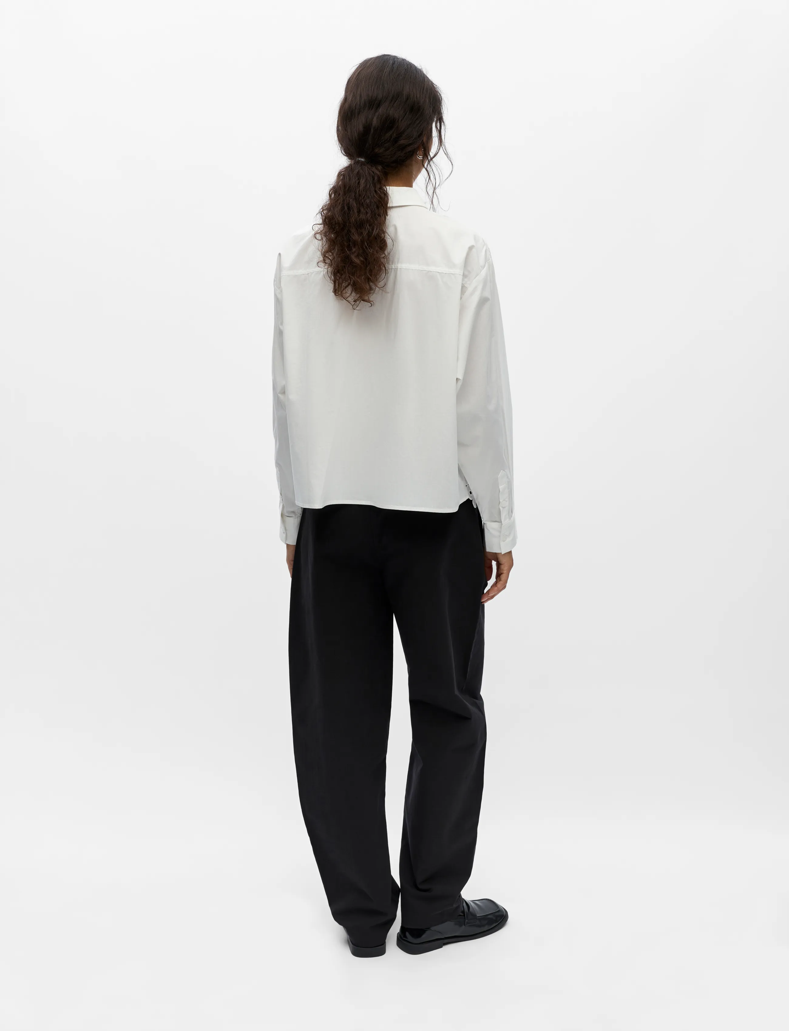 Object - OBJASLY L/S REG. SHIRT E TNE - bright white - 2