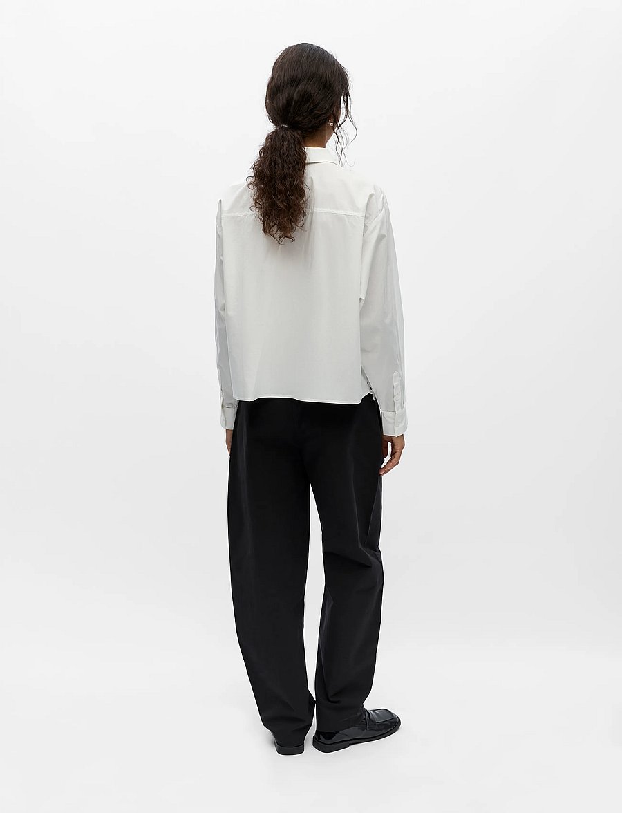 Object - OBJASLY L/S REG. SHIRT E TNE - langärmlige hemden - bright white - 2