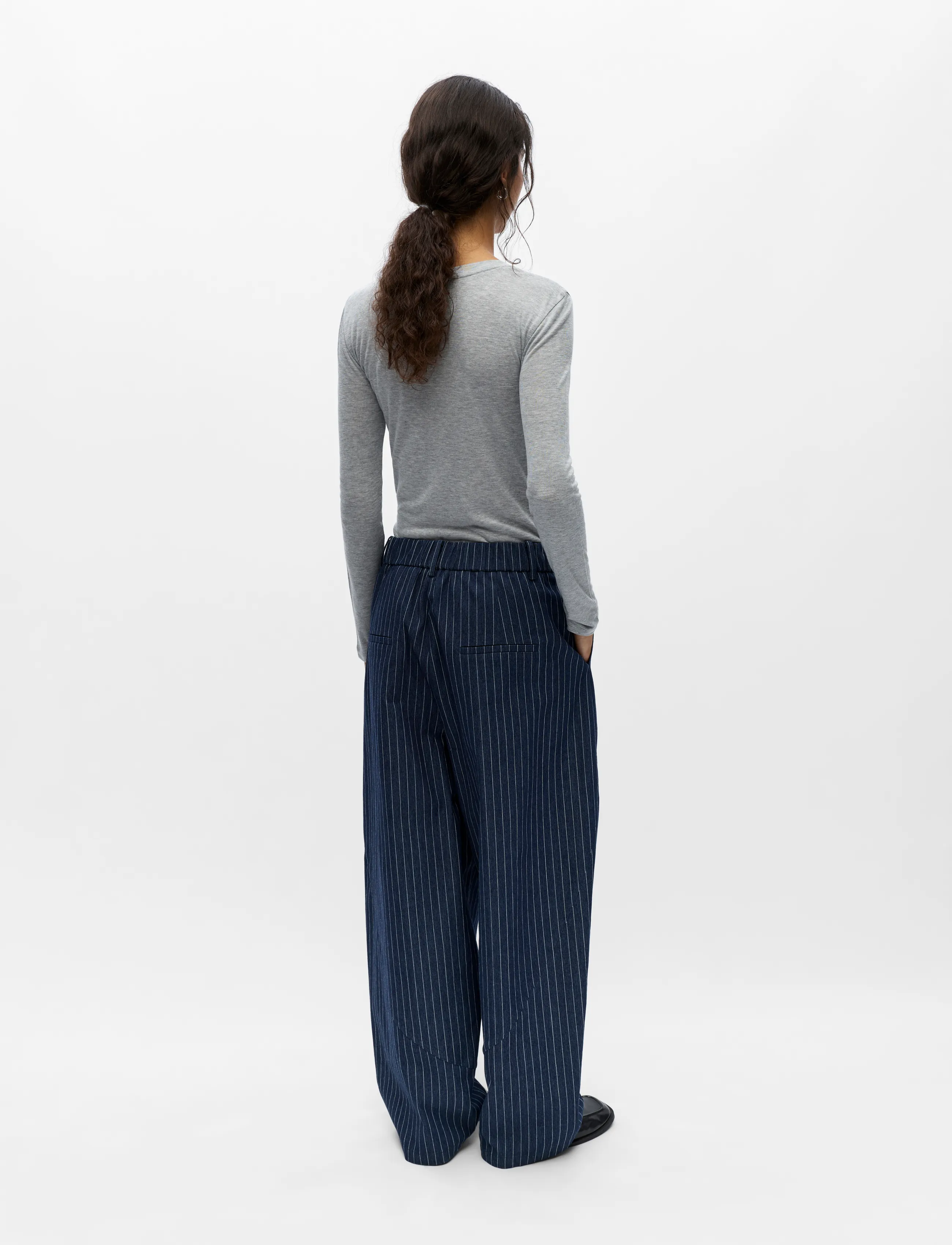 Object - OBJASRA MW BARREL PANTS E TNE - dark blue denim - 2