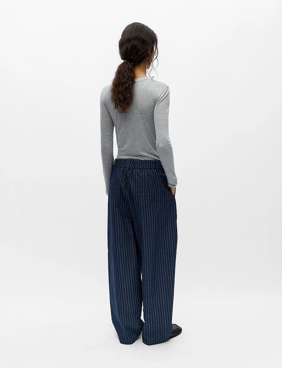Object - OBJASRA MW BARREL PANTS E TNE - dark blue denim - 2