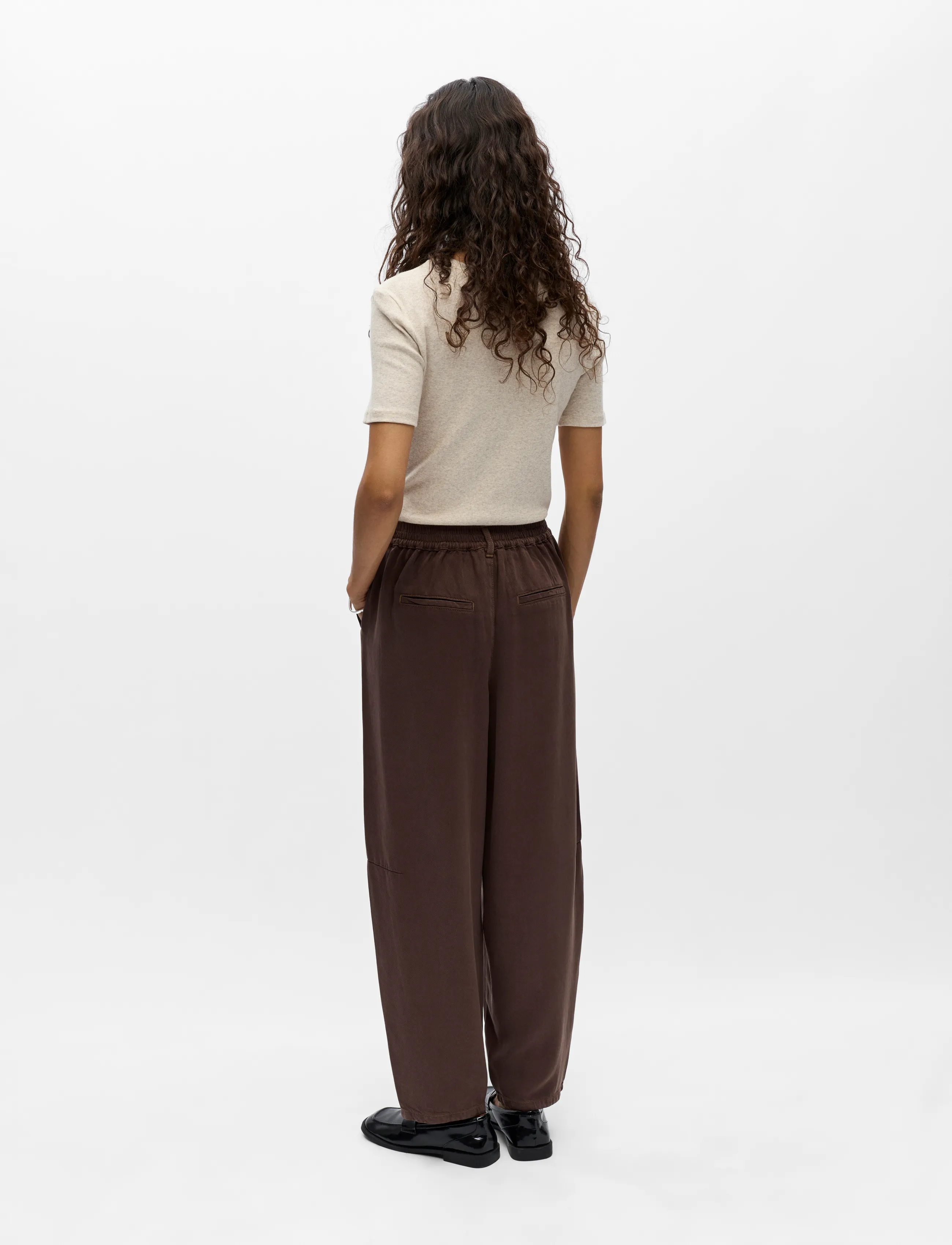 Object OBJFRAME HW ANKEL BARREL PANT E DIV - Riided - SEAL BROWN / brown