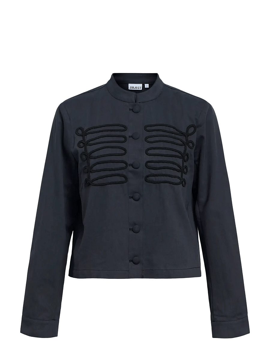 Object - OBJJOSEY RE L/S JACKET E DIV - leichte jacken - sky captain - 1
