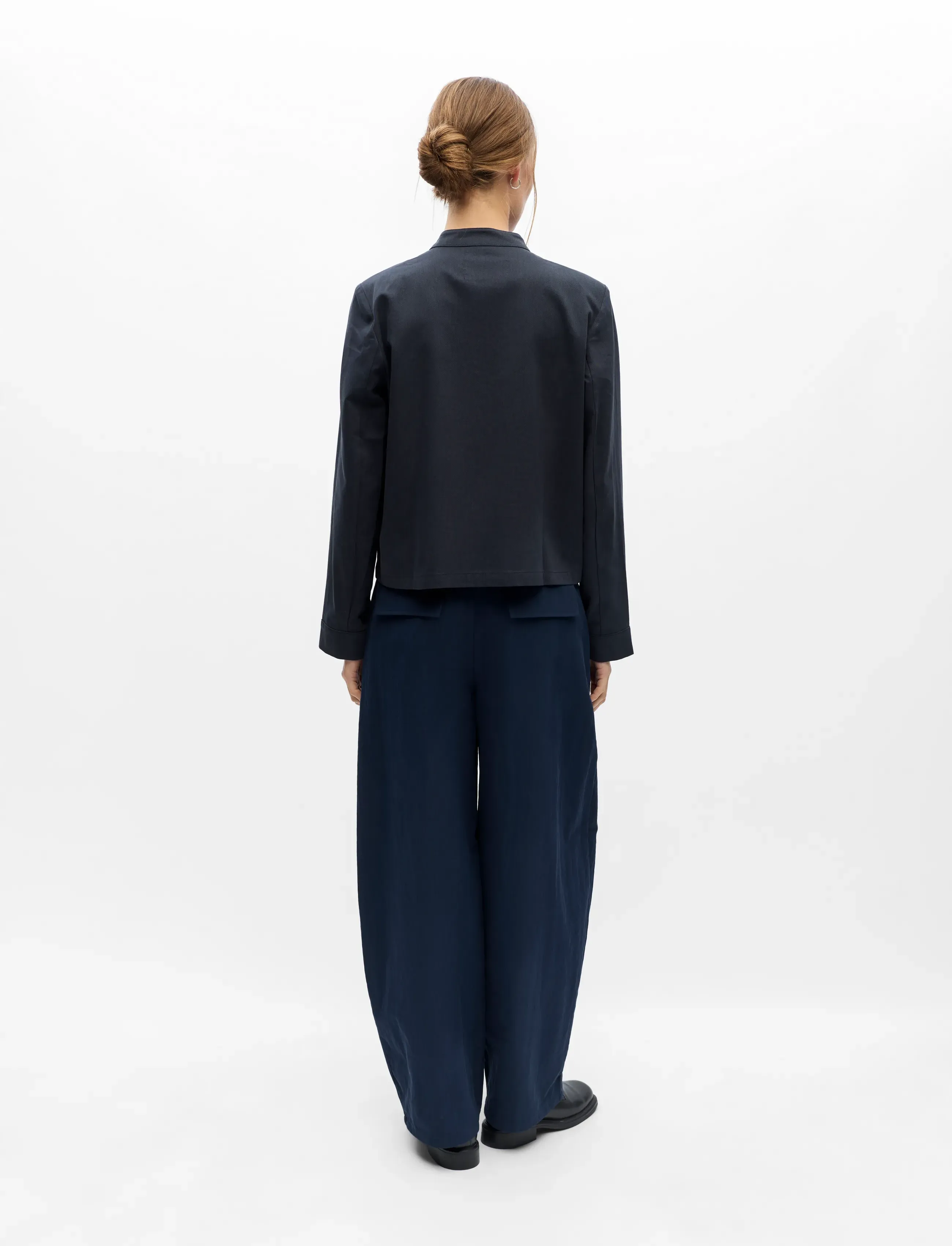 Object - OBJJOSEY RE L/S JACKET E DIV - leichte jacken - sky captain - 2