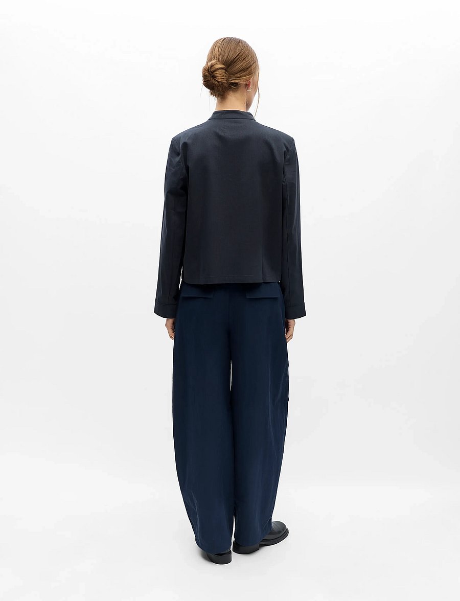 Object - OBJJOSEY RE L/S JACKET E DIV - leichte jacken - sky captain - 2