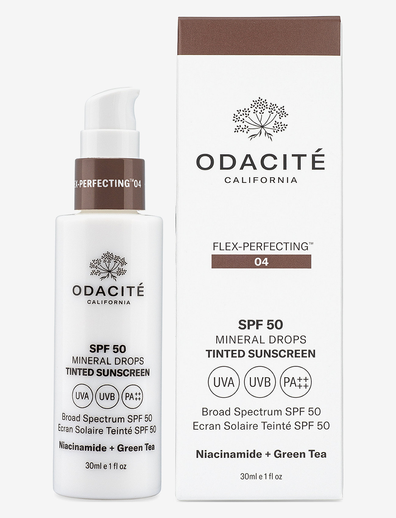Odacité Skincare - Flex-Perfecting  SPF50 Tinted Sunscreen 04 - til ansigtet - flex-perfecting  spf50 tinted sunscreen - 0