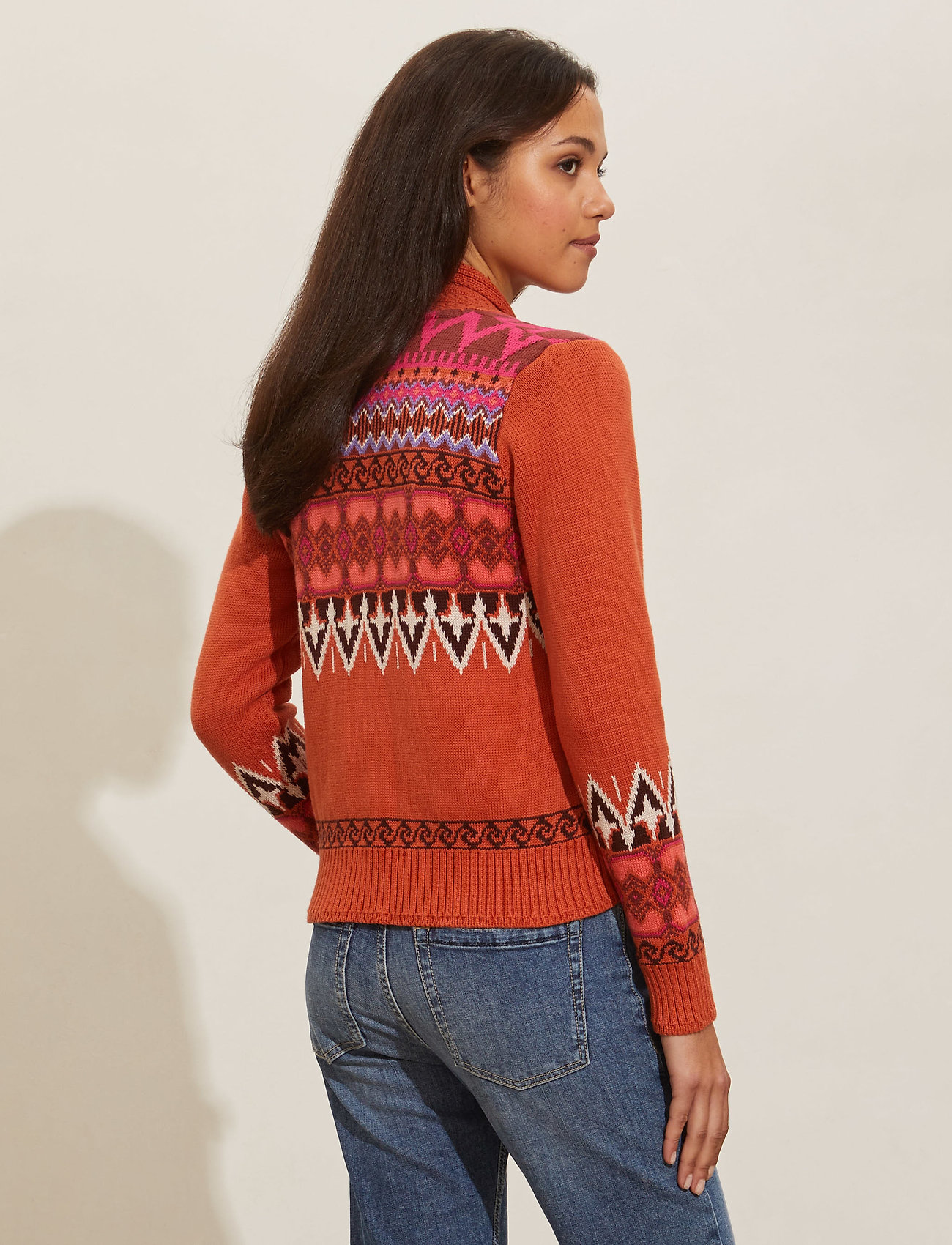 ODD MOLLY - Smilla Knitted Cardigan - baked earth - 3