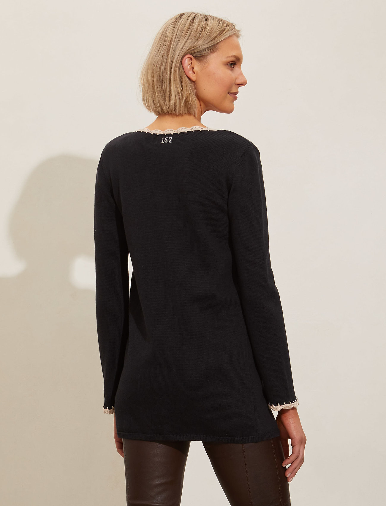 ODD MOLLY - Hilda Knitted Cardigan - almost black - 3