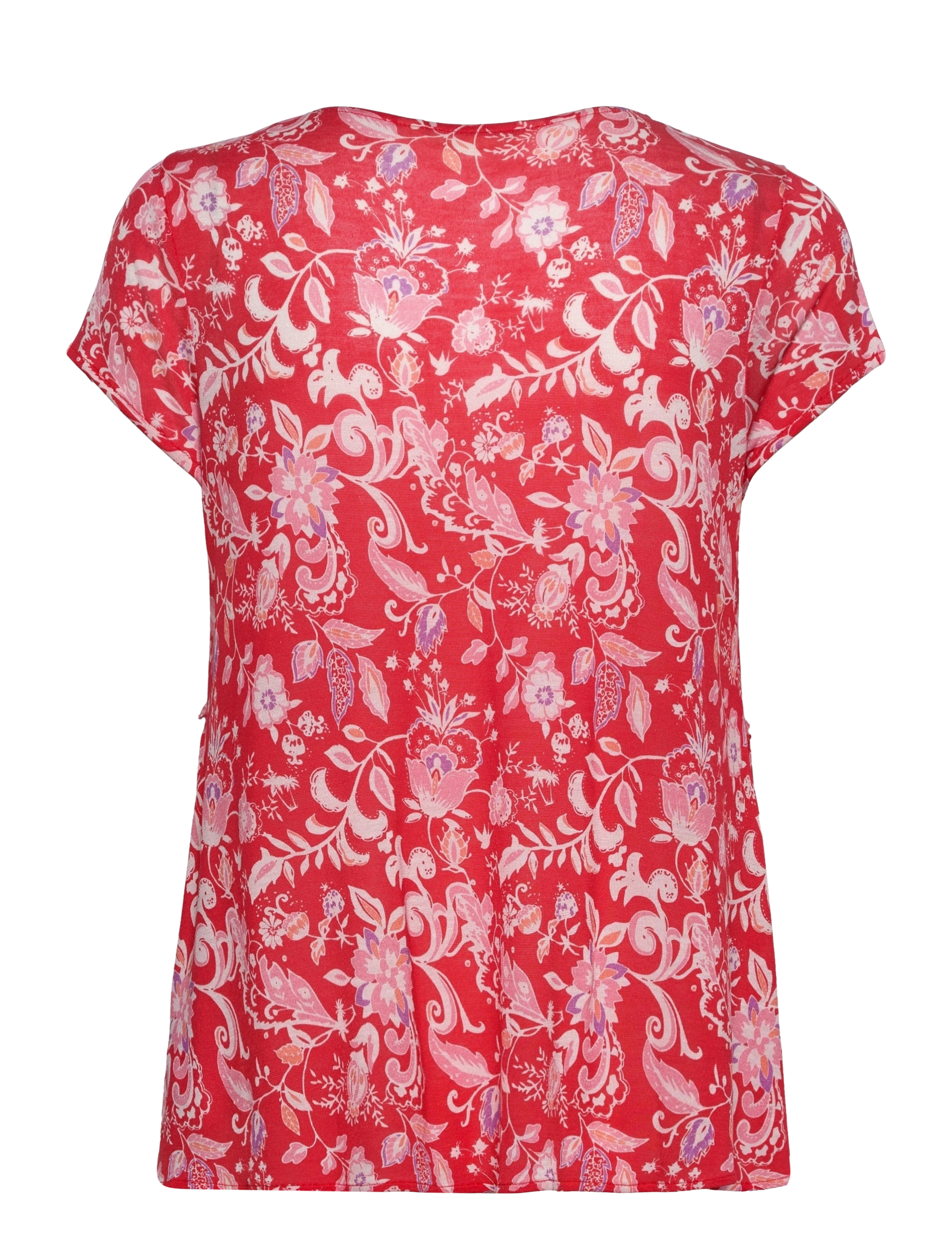 ODD MOLLY - Estella SS Top - cocktail red - 1