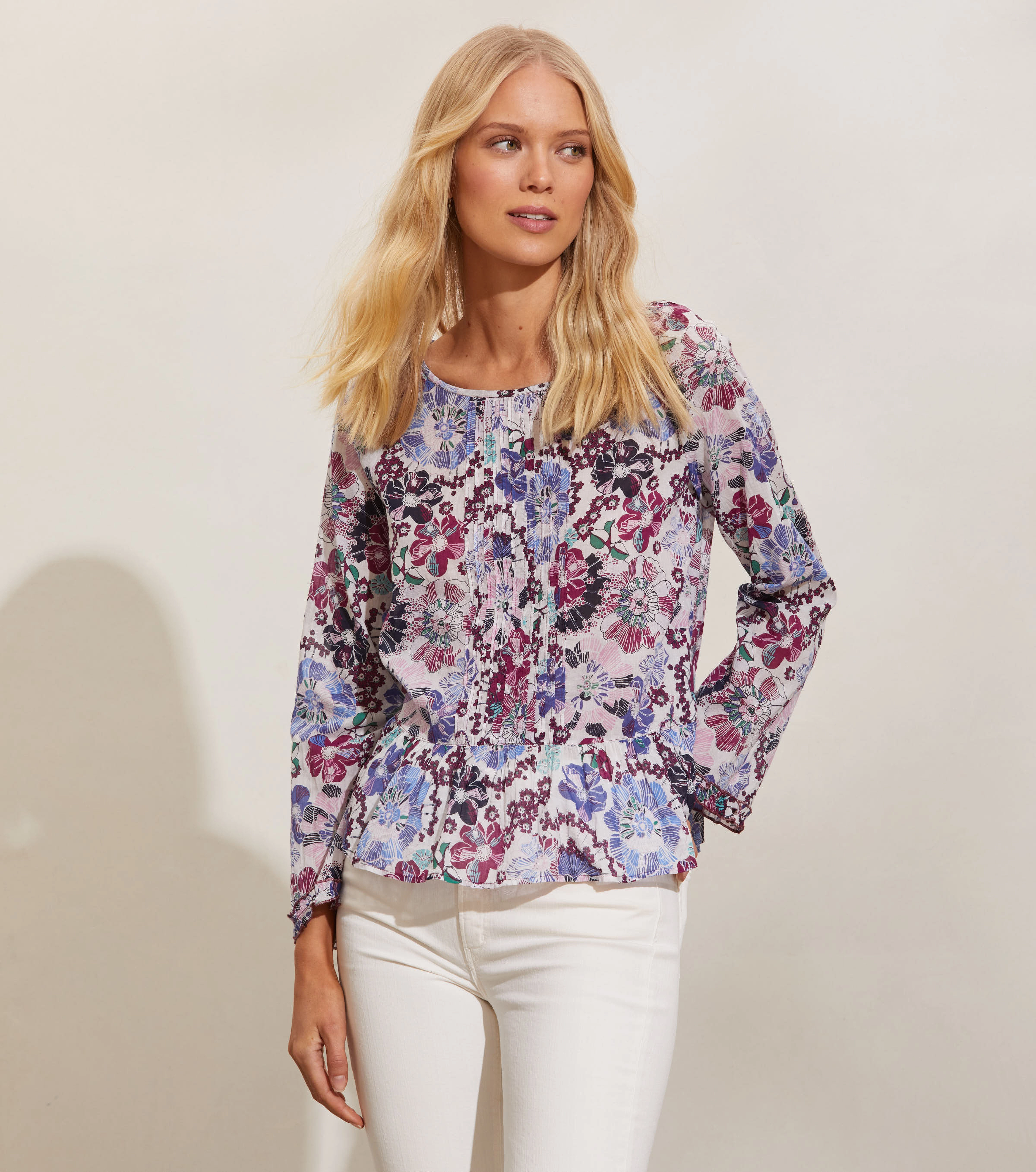 ODD MOLLY - Henrietta Blouse - offwhite - 2