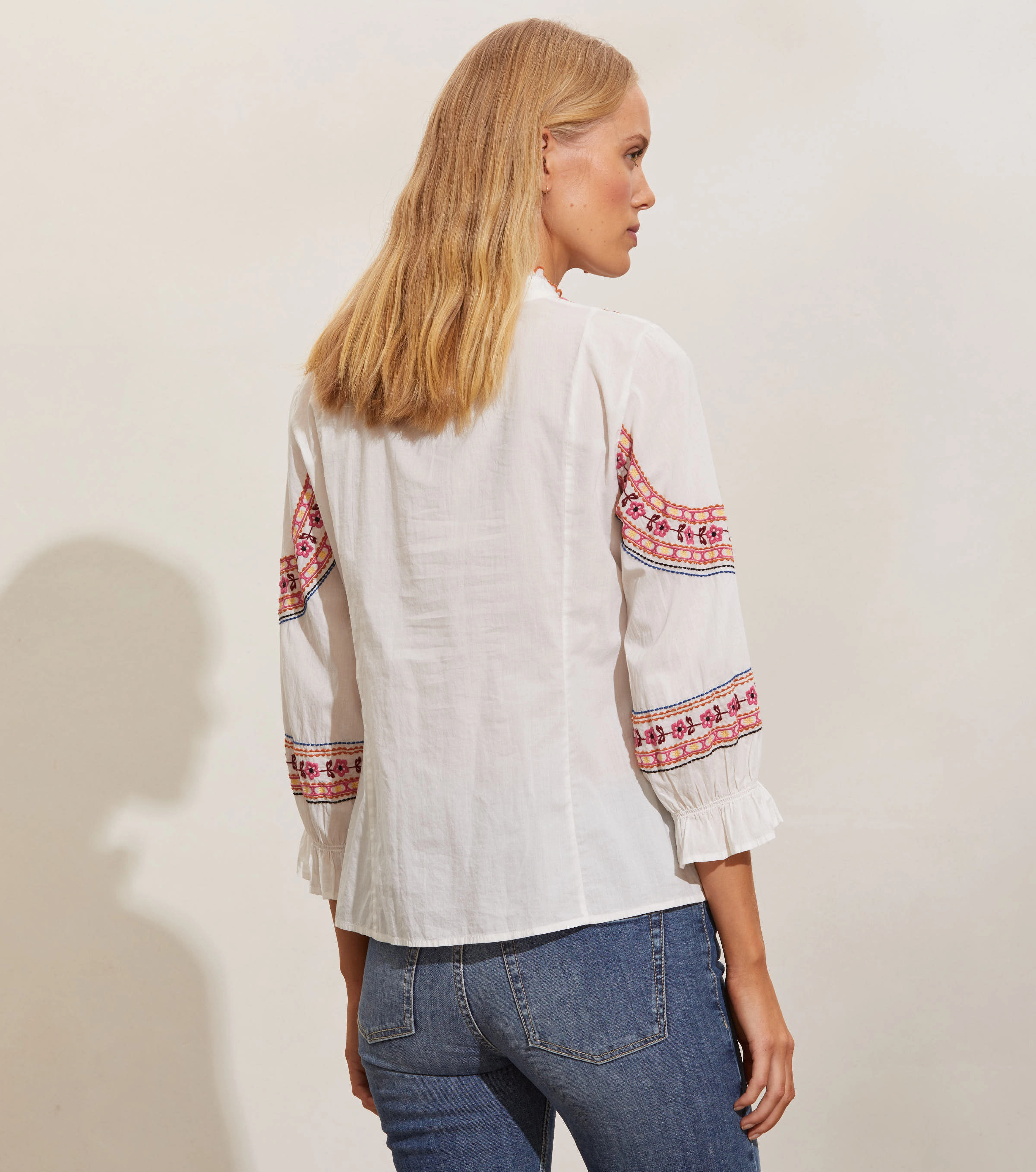 ODD MOLLY - Cassandra Blouse - light chalk - 3