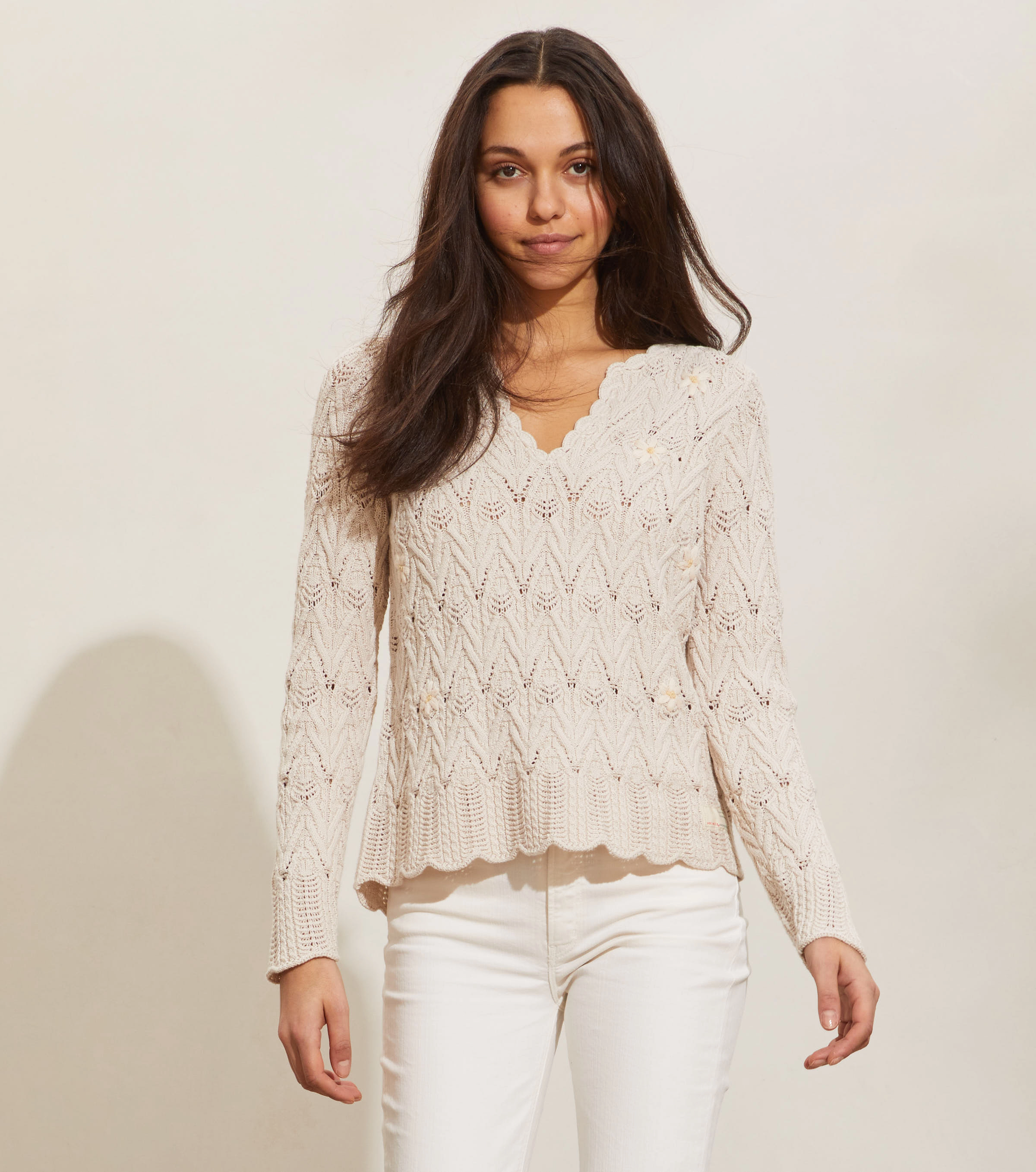 ODD MOLLY - Nova Sweater - chalk - 2