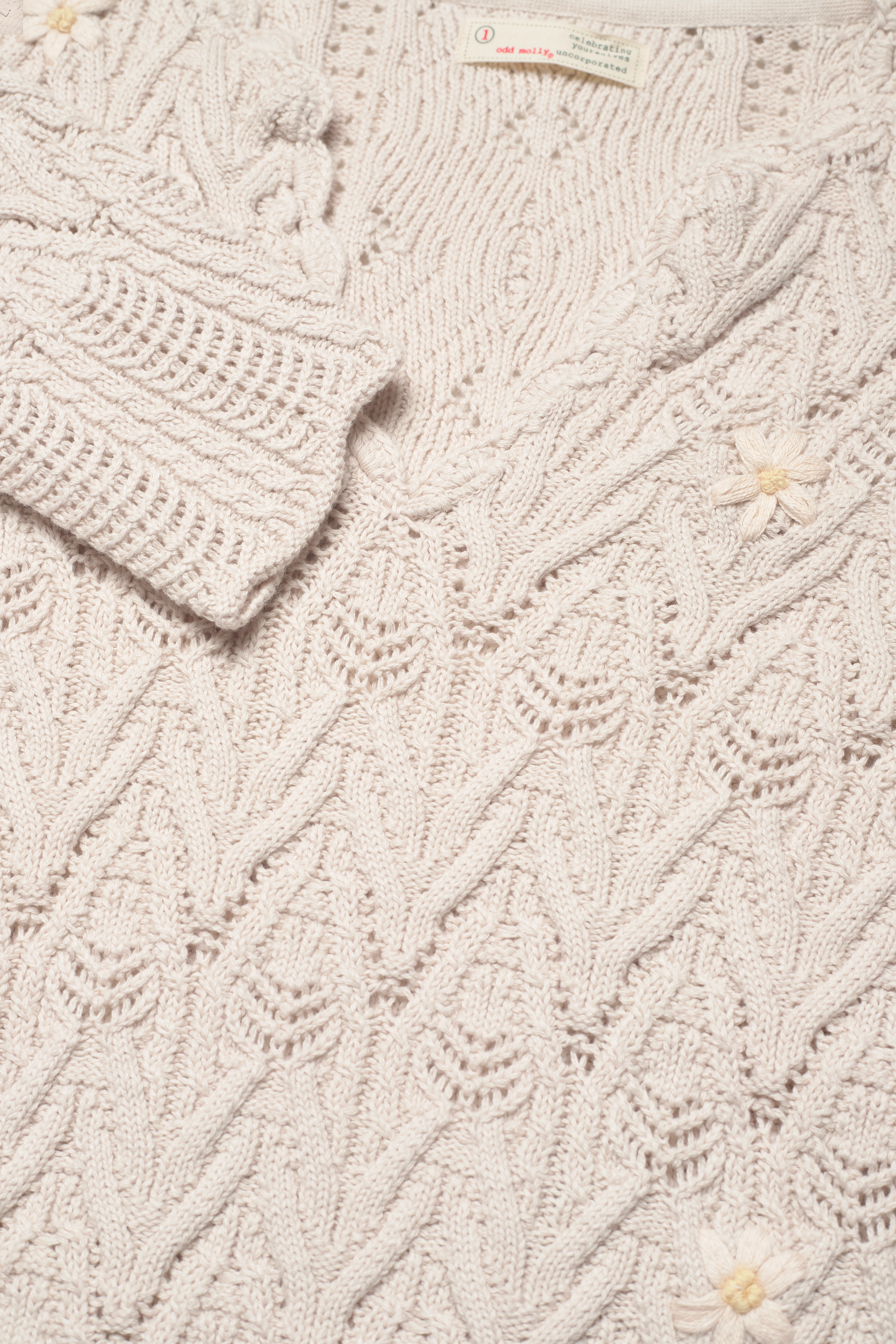ODD MOLLY - Nova Sweater - chalk - 4