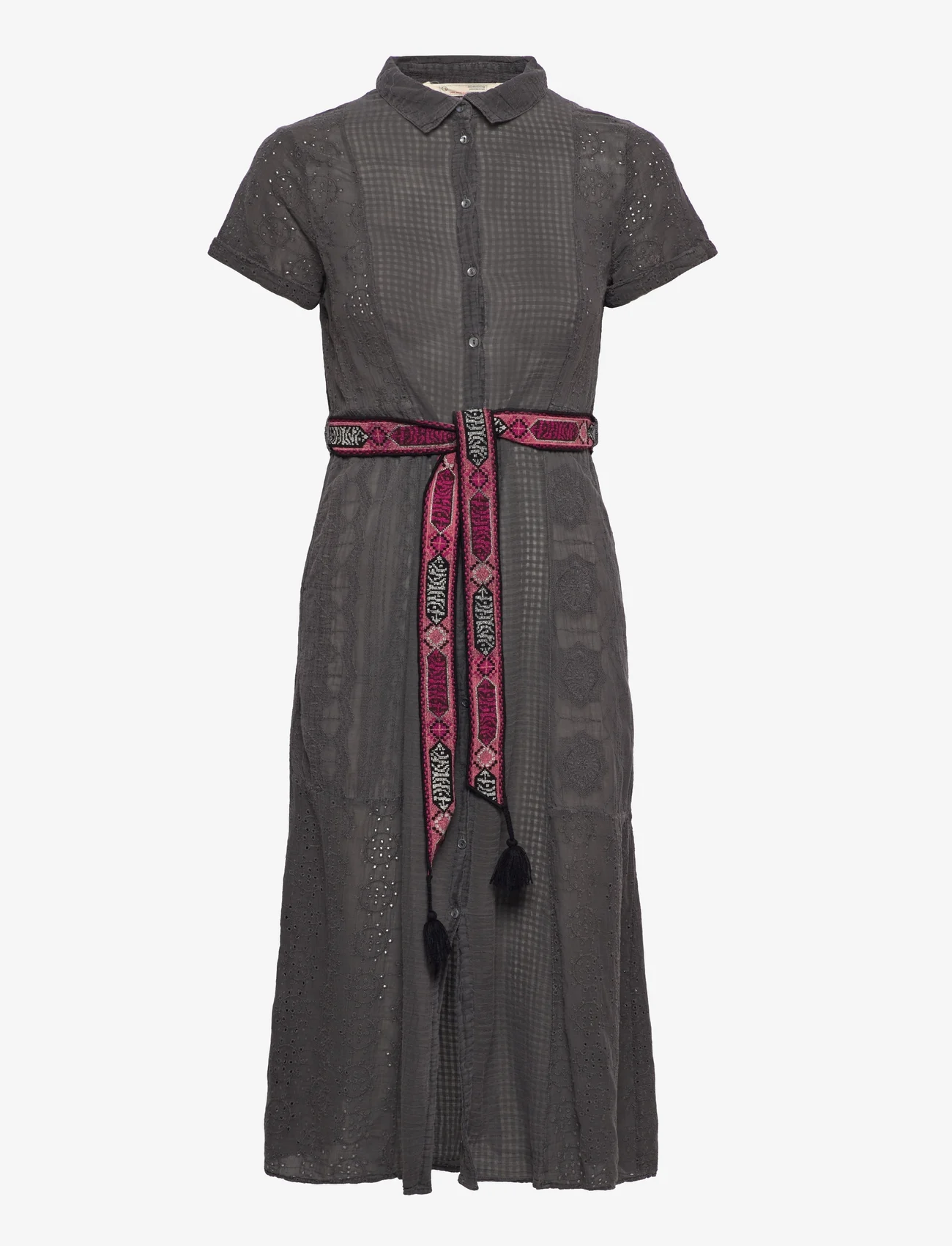 ODD MOLLY - Everly Dress - shirt dresses - deep asphalt - 0