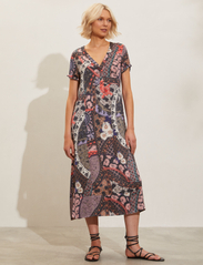 ODD MOLLY - Anita Short Dress - vidutinio ilgio suknelės - deep asphalt - 2