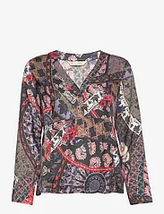 ODD MOLLY - Anita Blouse - long-sleeved blouses - deep asphalt - 0