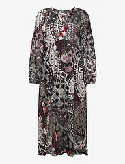ODD MOLLY - Christel Long Dress - vidutinio ilgio suknelės - deep asphalt - 0